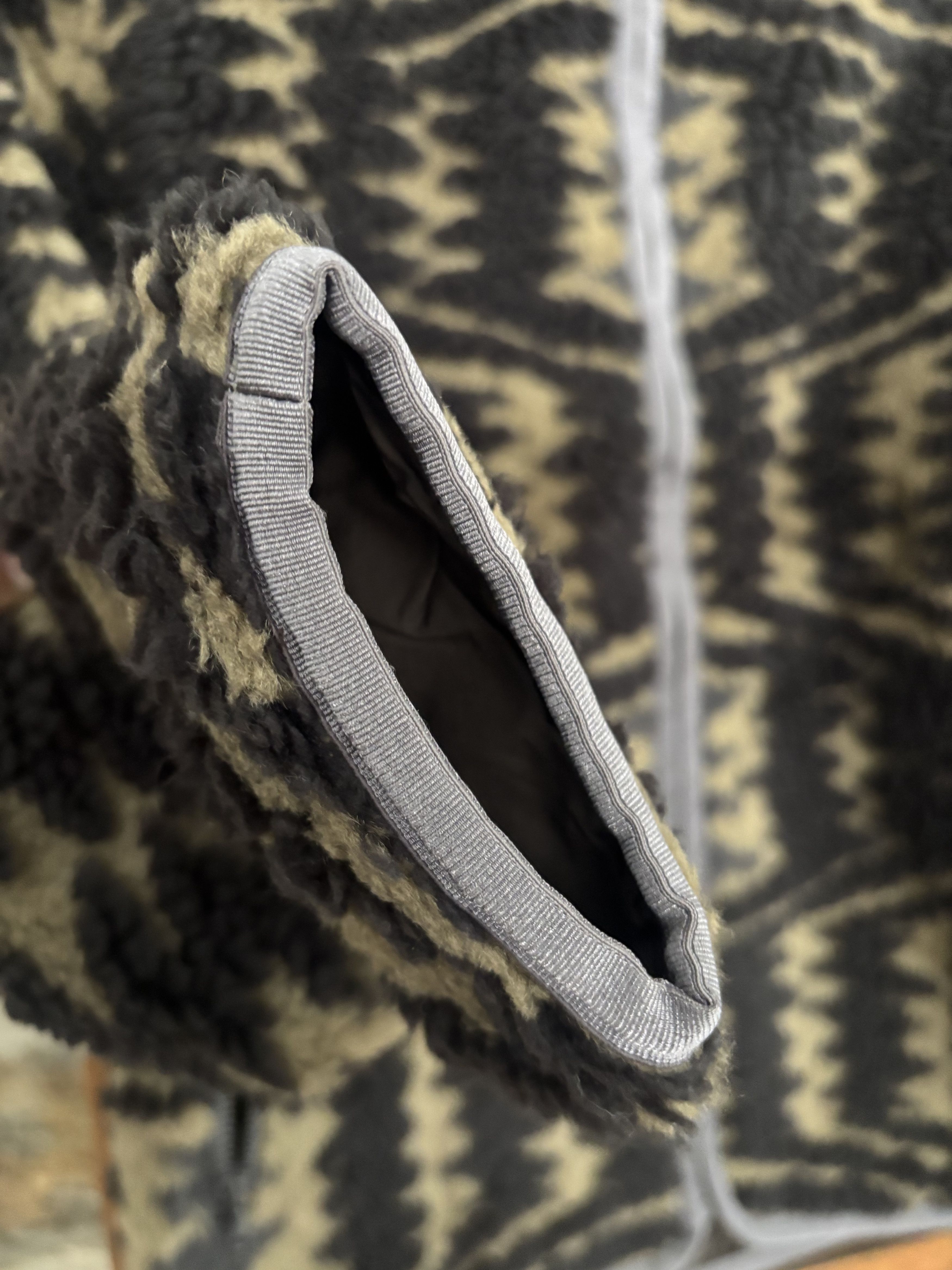 John Elliott Reversible Beige & Black Polar Fleece Jacket Size US M / EU 48-50 / 2 - 3 Thumbnail
