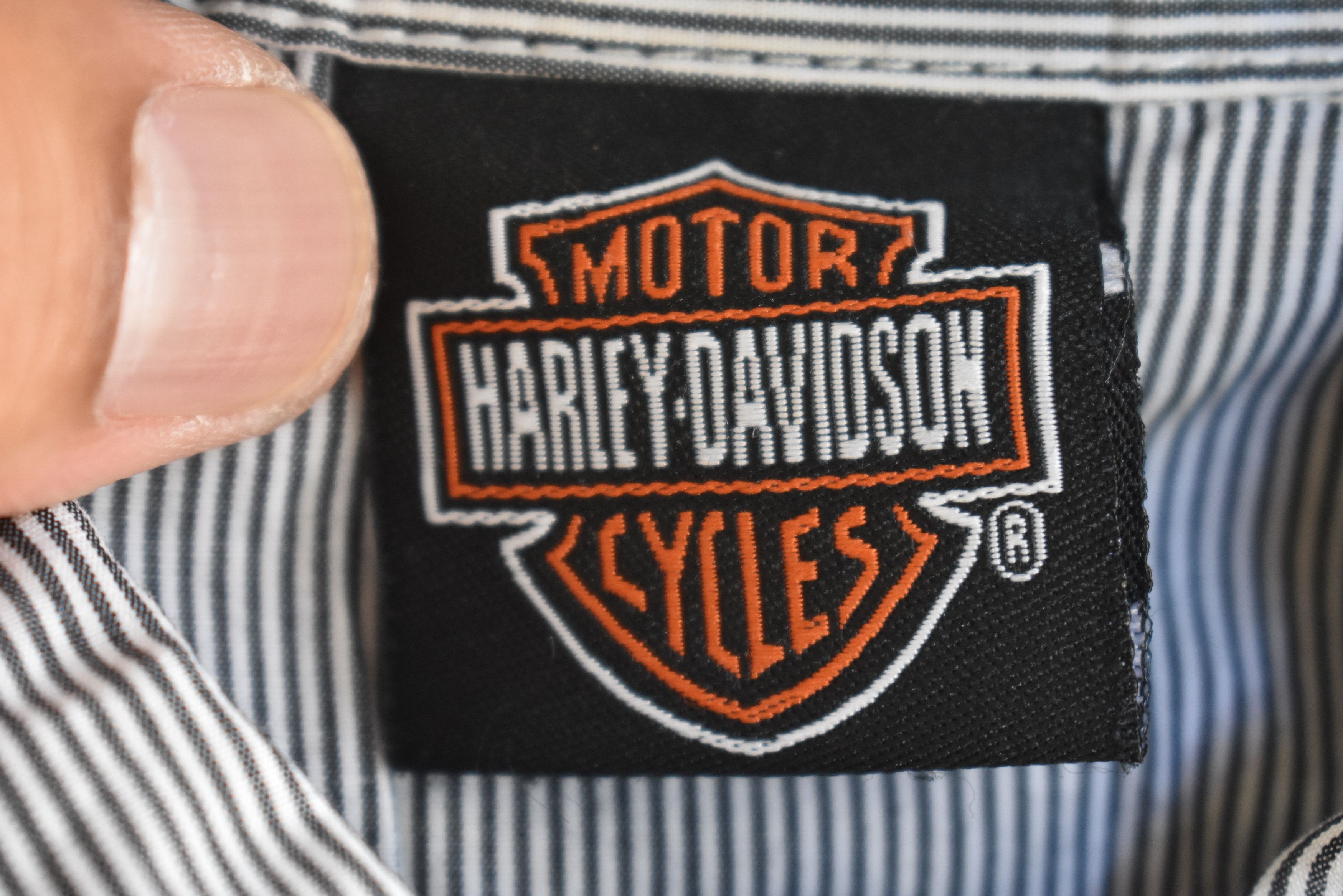 Harley Davidson × Vintage Vintage Harley Davidson Embroidery Logo Long Sleeve T-shirt Size S / US 4 / IT 40 - 5 Thumbnail