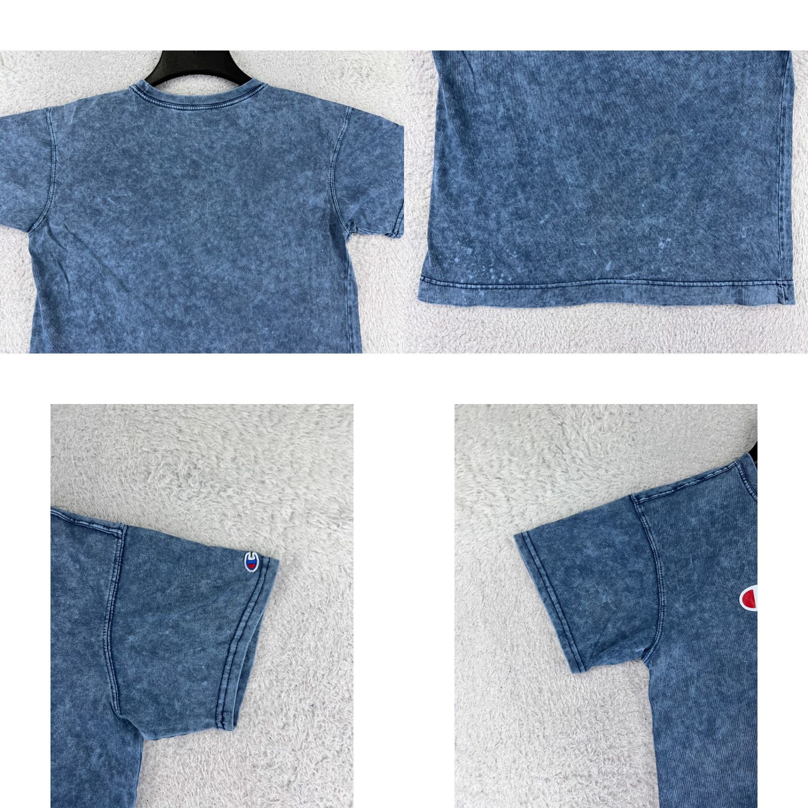 Champion Champion Shirt Mens Small Blue Denim Look Short Sleeve Crew Neck Cotton Size US S / EU 44-46 / 1 - 8 Thumbnail