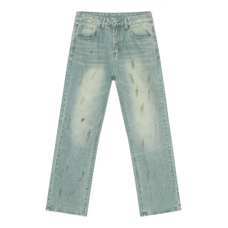 Japanese Brand Retro loose washed gradient jeans Size US 32 / EU 48 - 4 Thumbnail