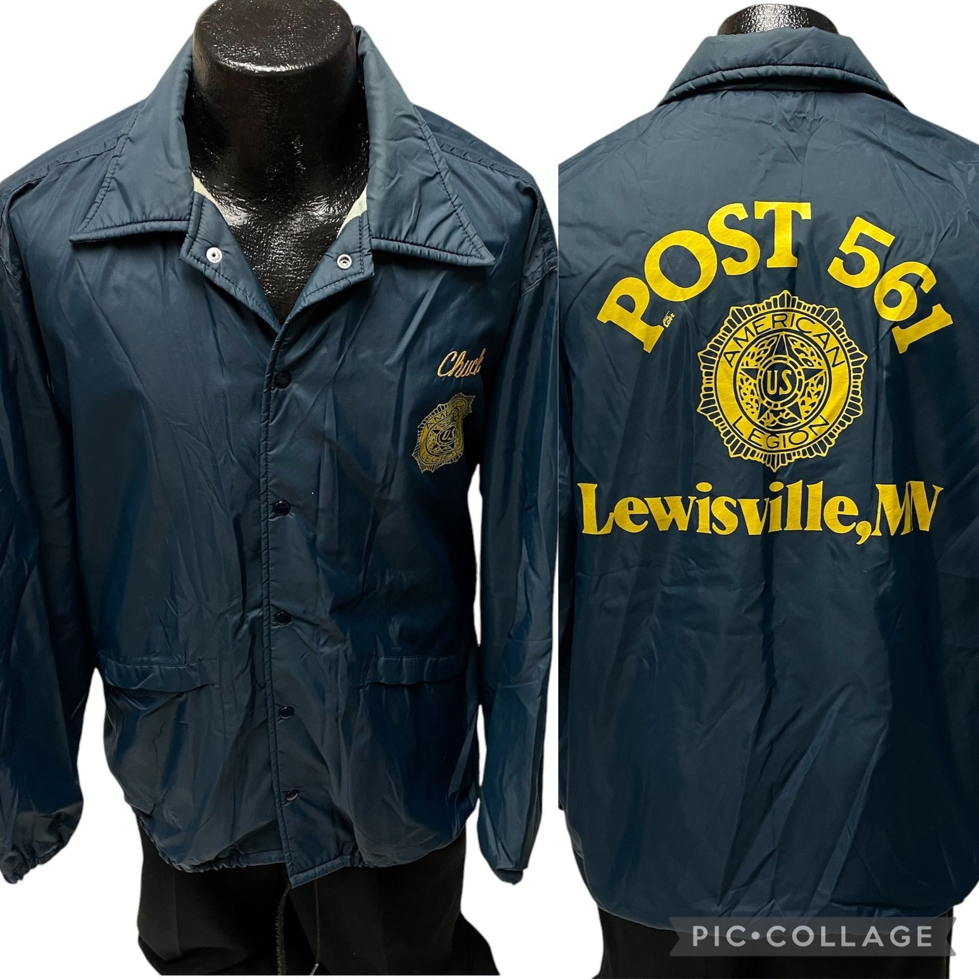 Dunbrooke Vtg Pla-Jac Dunbrooke POST Lewisville American Legion Jacket Size US L / EU 52-54 / 3 - 1 Thumbnail