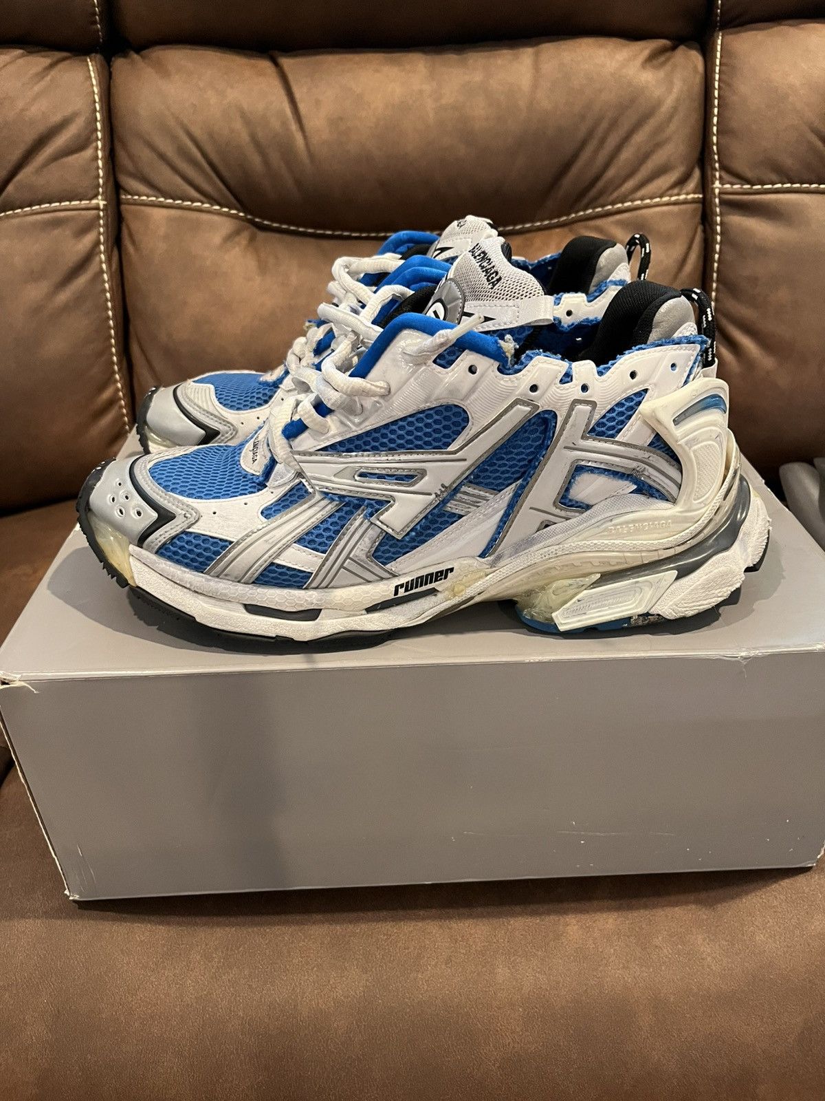 Balenciaga Runner Blue/White
