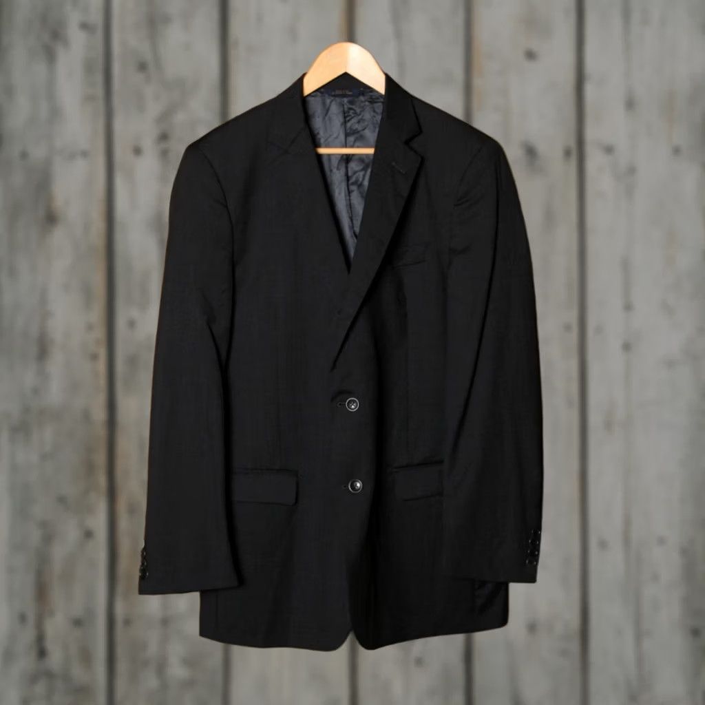 Brooks Brothers BROOKS BROTHERS Blazer Wool Gray Single-Breasted 2-Button Notch Lapel 42 Long Mens Dress Jacket 44 Chest Excellent Condition Size 42R - 1 Thumbnail