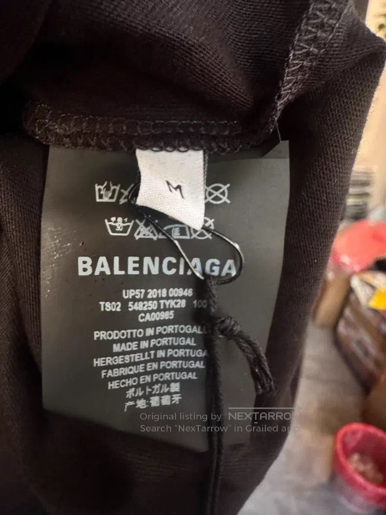 Balenciaga Balenciaga Black round-neck small logo sweatshirt Size US M / EU 48-50 / 2 - 7 Thumbnail