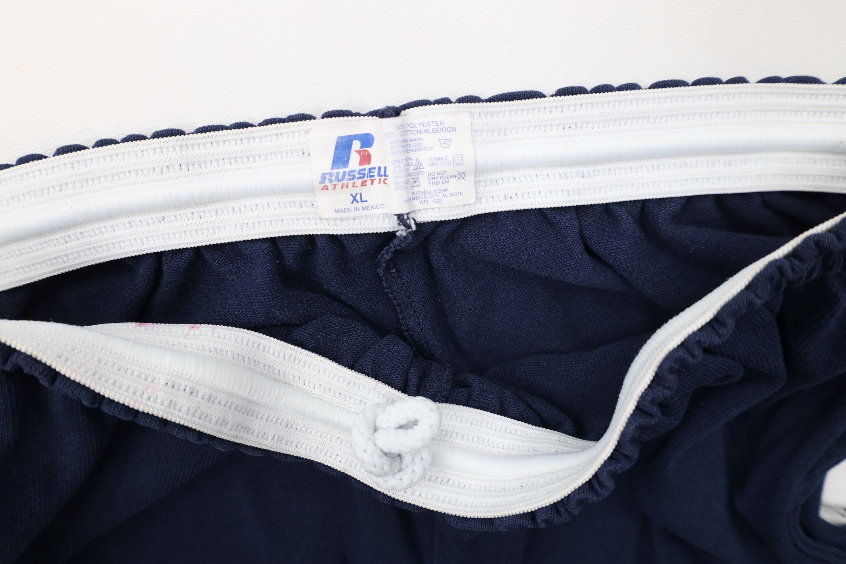Russell Athletic Vintage 90s Y2K Russell Athletic Knee Dad Shorts Navy Blue Size US 36 / EU 52 - 8 Thumbnail