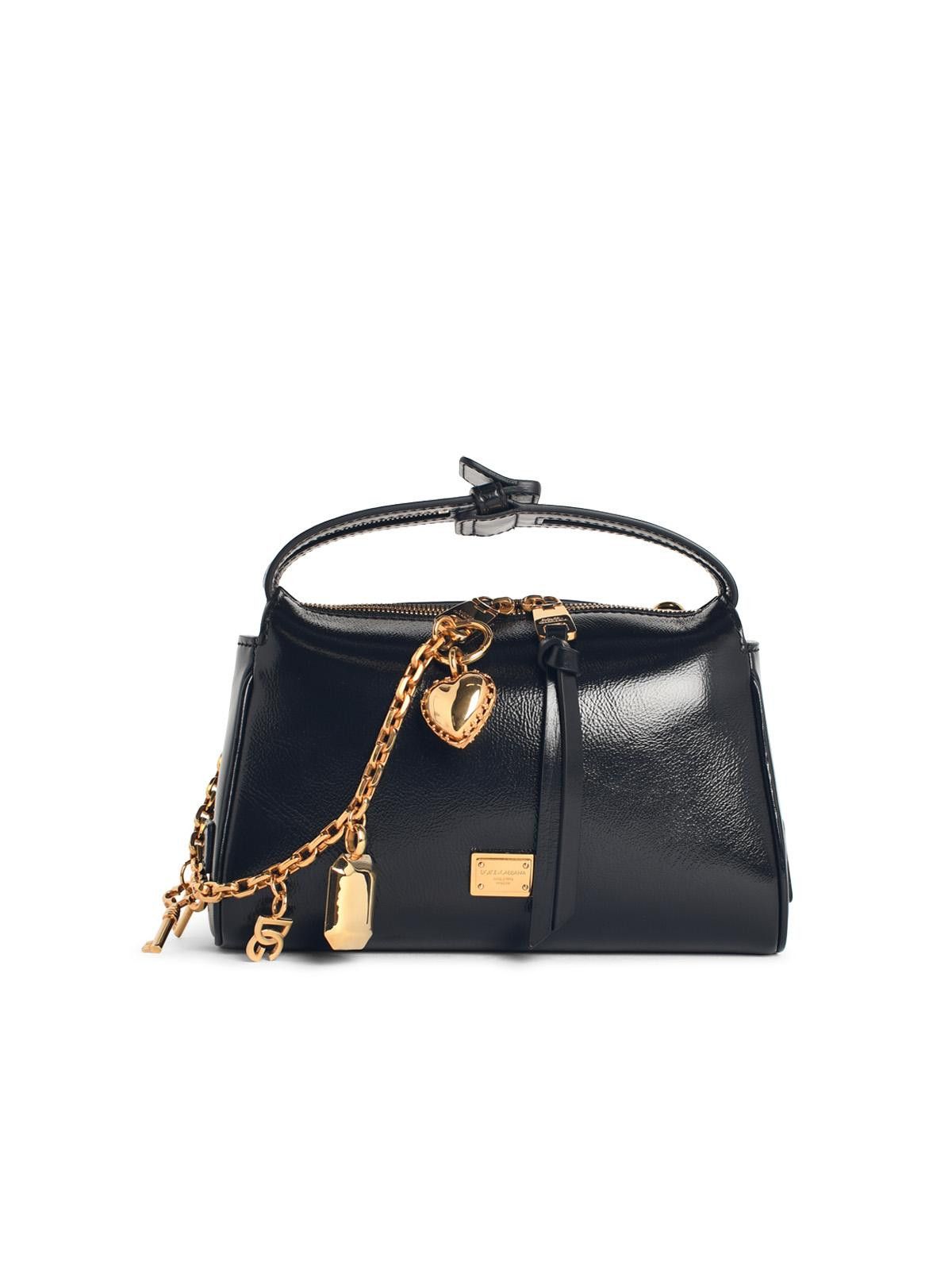 Dolce & Gabbana DOLCE & GABBANA 'Vittoria' Black Leather Handbag Size ONE SIZE - 1 Thumbnail