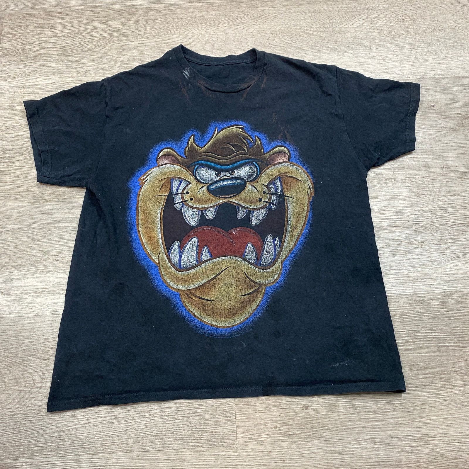 Warner Bros Tasmanian Devil Looney Tunes WB T Shirt Men's L Grunge Y2K Size US L / EU 52-54 / 3 - 1 Thumbnail