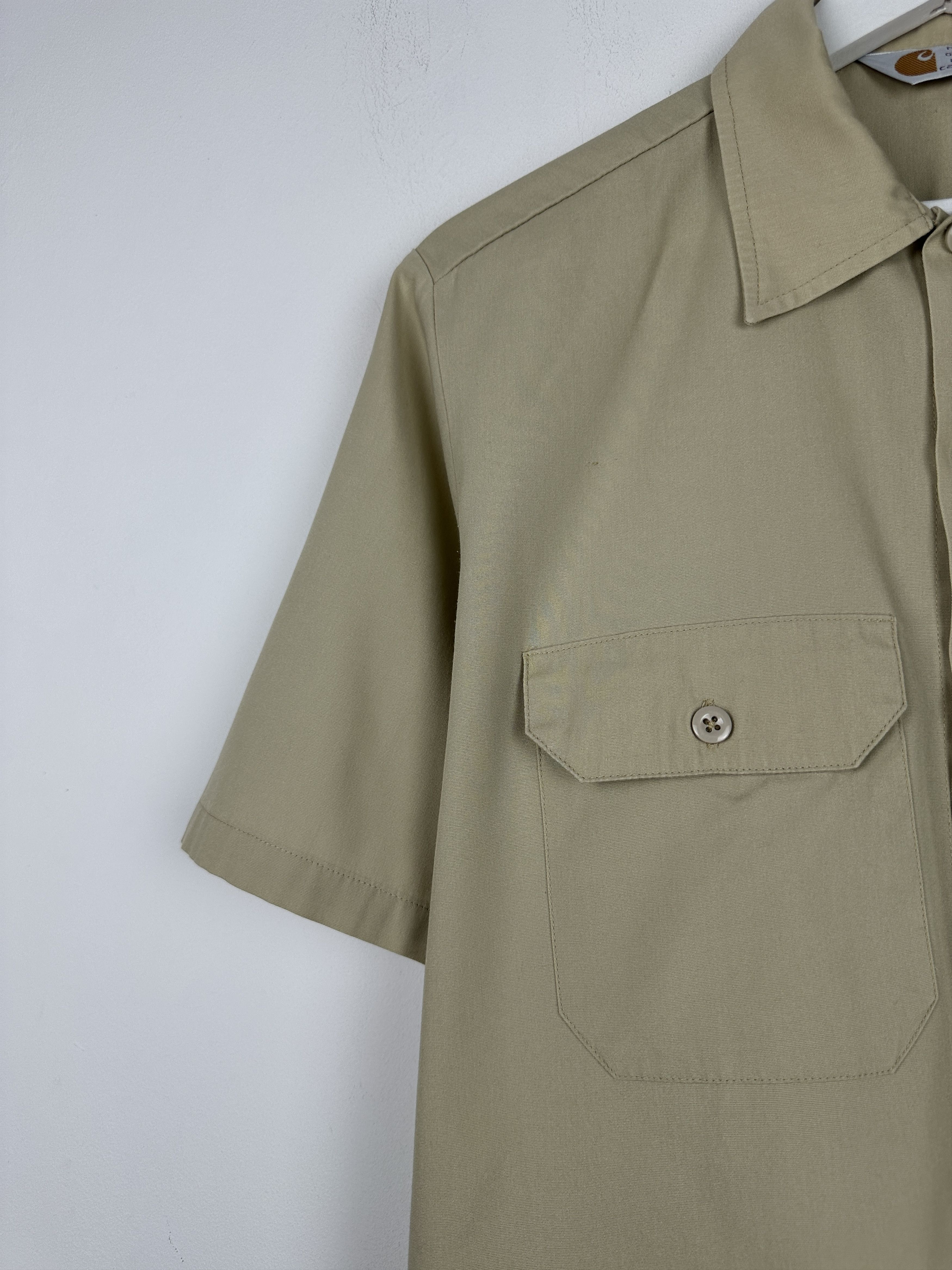 Carhartt Vintage Carhartt Pocket Short Sleeve Button Up Workwear 90s Size US L / EU 52-54 / 3 - 9 Thumbnail