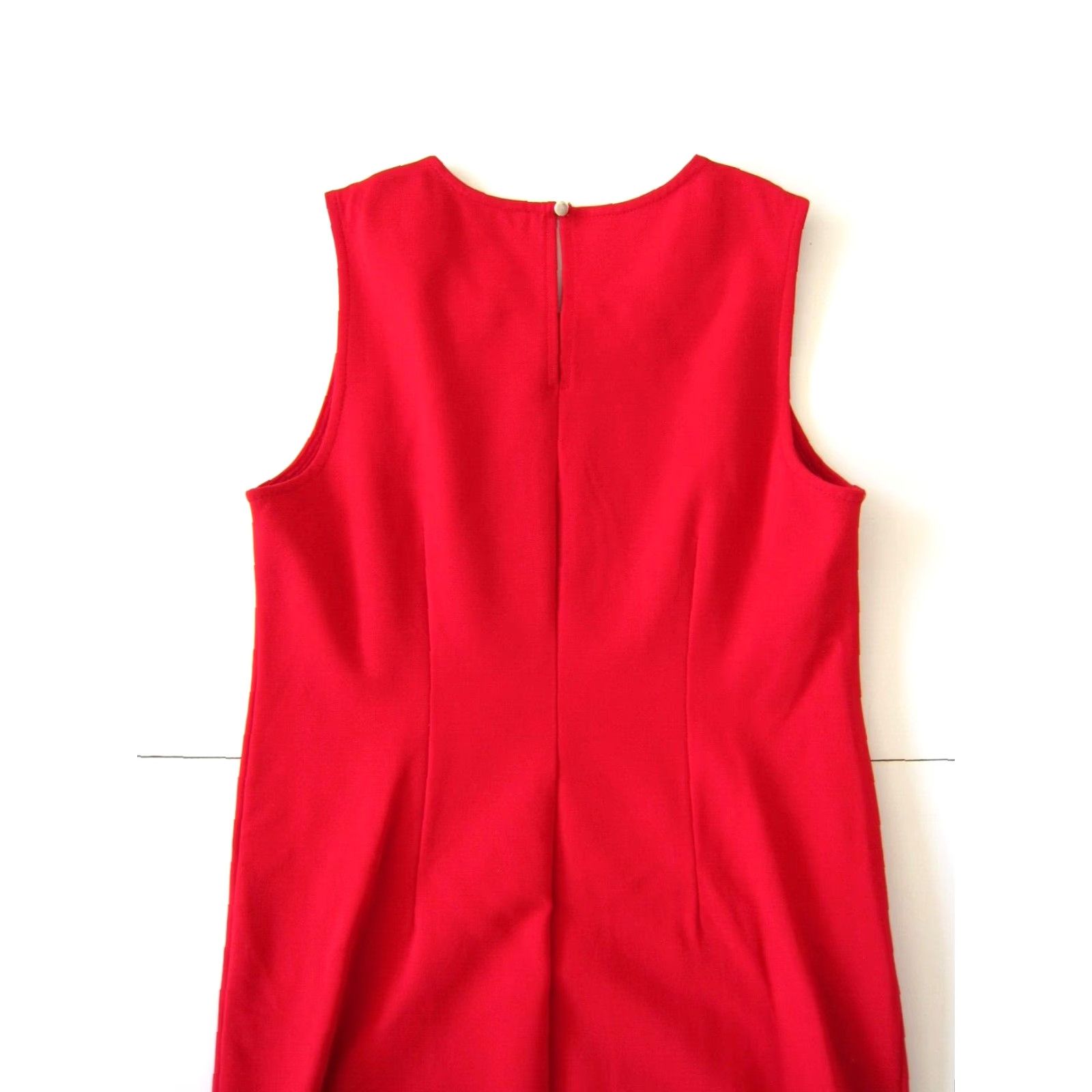 Liz Claiborne VINTAGE Liz Claiborne Red Stretch Diamond Beaded Sleeveless A-Line Sheath Dress PS Size S / US 4 / IT 40 - 6 Thumbnail