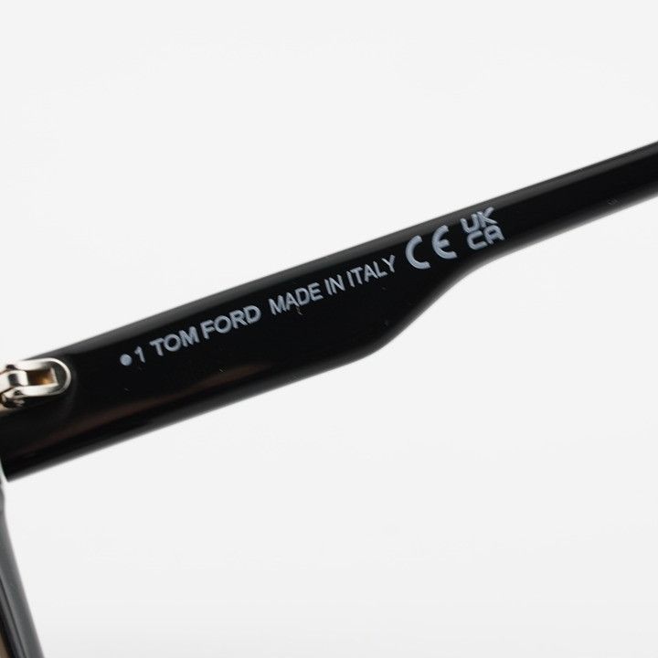 Tom Ford Tom Ford FT1110 01B Eden Sunglasses Shiny Black Geometric Size ONE SIZE - 8 Thumbnail