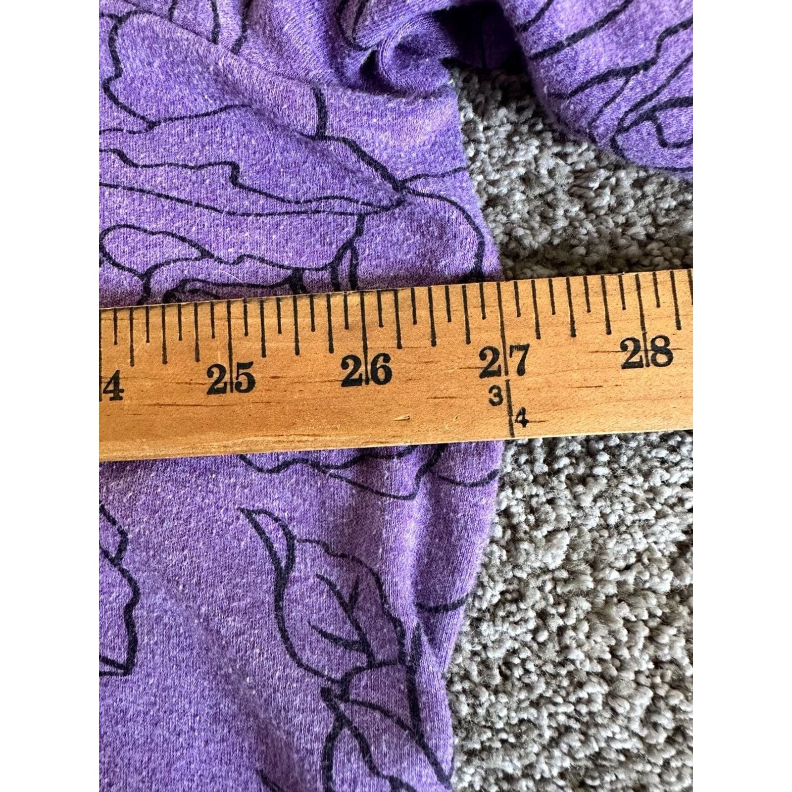 Croft & Barrow Croft & Barrow Women's 2X Purple Floral Long Sleeve Shirt Size XXL / US 16-18 / IT 52-54 - 5 Thumbnail
