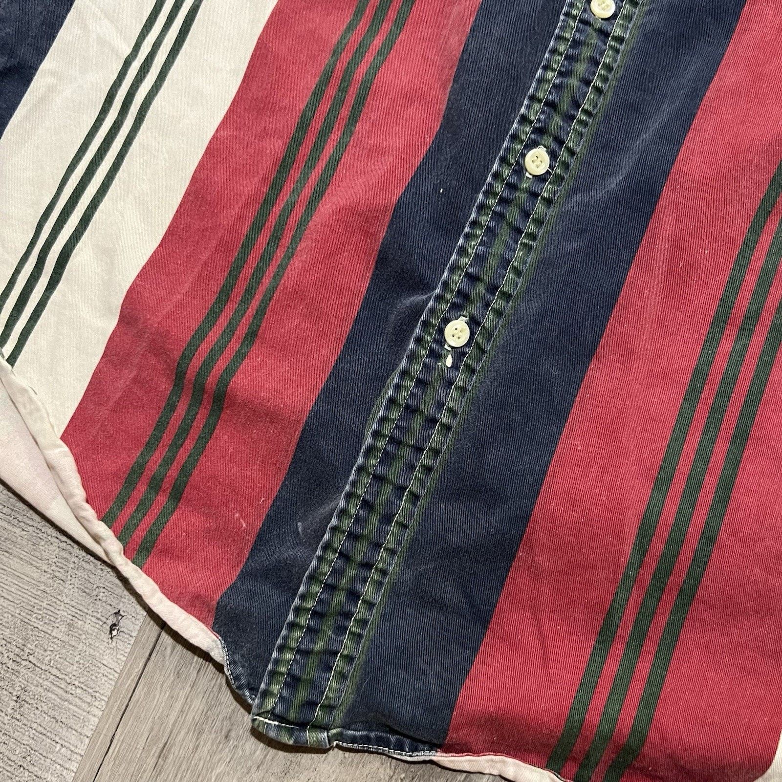 American Eagle Outfitters VTG American Eagle Outfitters Cotton Striped Button Shirt Size US L / EU 52-54 / 3 - 4 Thumbnail
