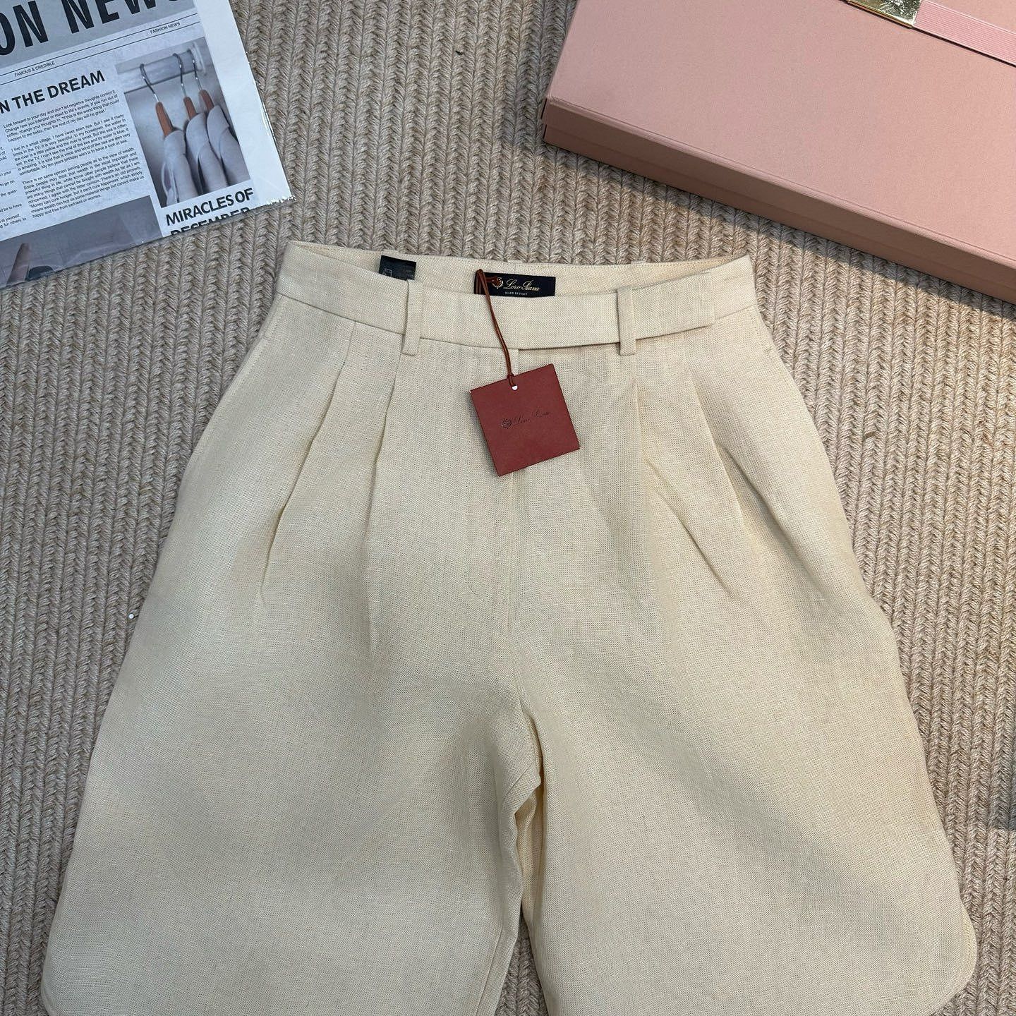Loro Piana Loro Piana Linen Shorts Size 40 Size 27" / US 4 / IT 40 - 1 Thumbnail