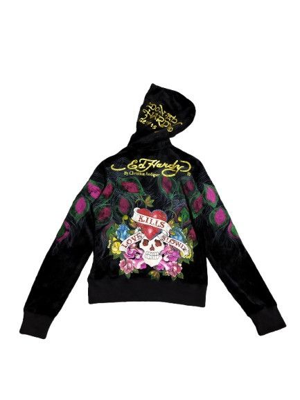 Ed Hardy Ed Hardy Velvet Hoodie Size M / US 6-8 / IT 42-44 - 1 Thumbnail