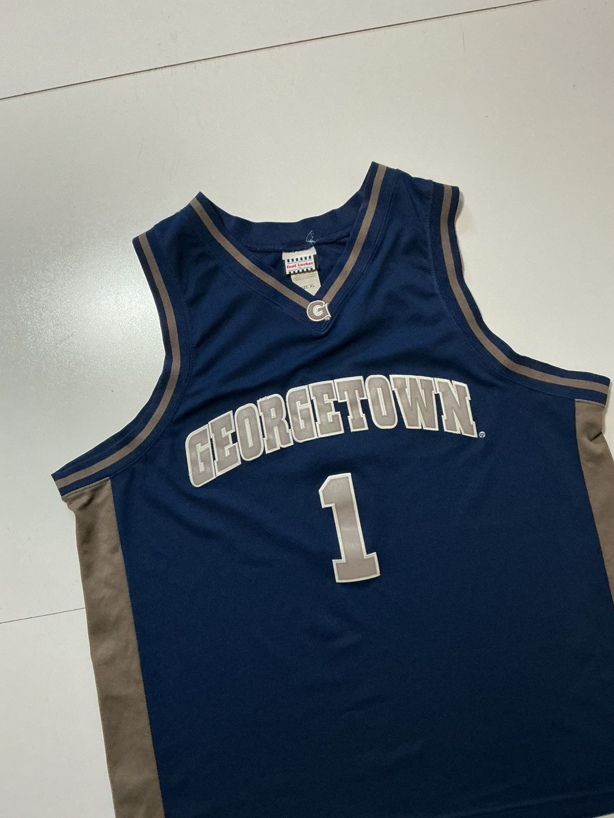 Foot Locker Georgetown University Hoyas Stitched Basketball Jersey Size US XL / EU 56 / 4 - 3 Thumbnail