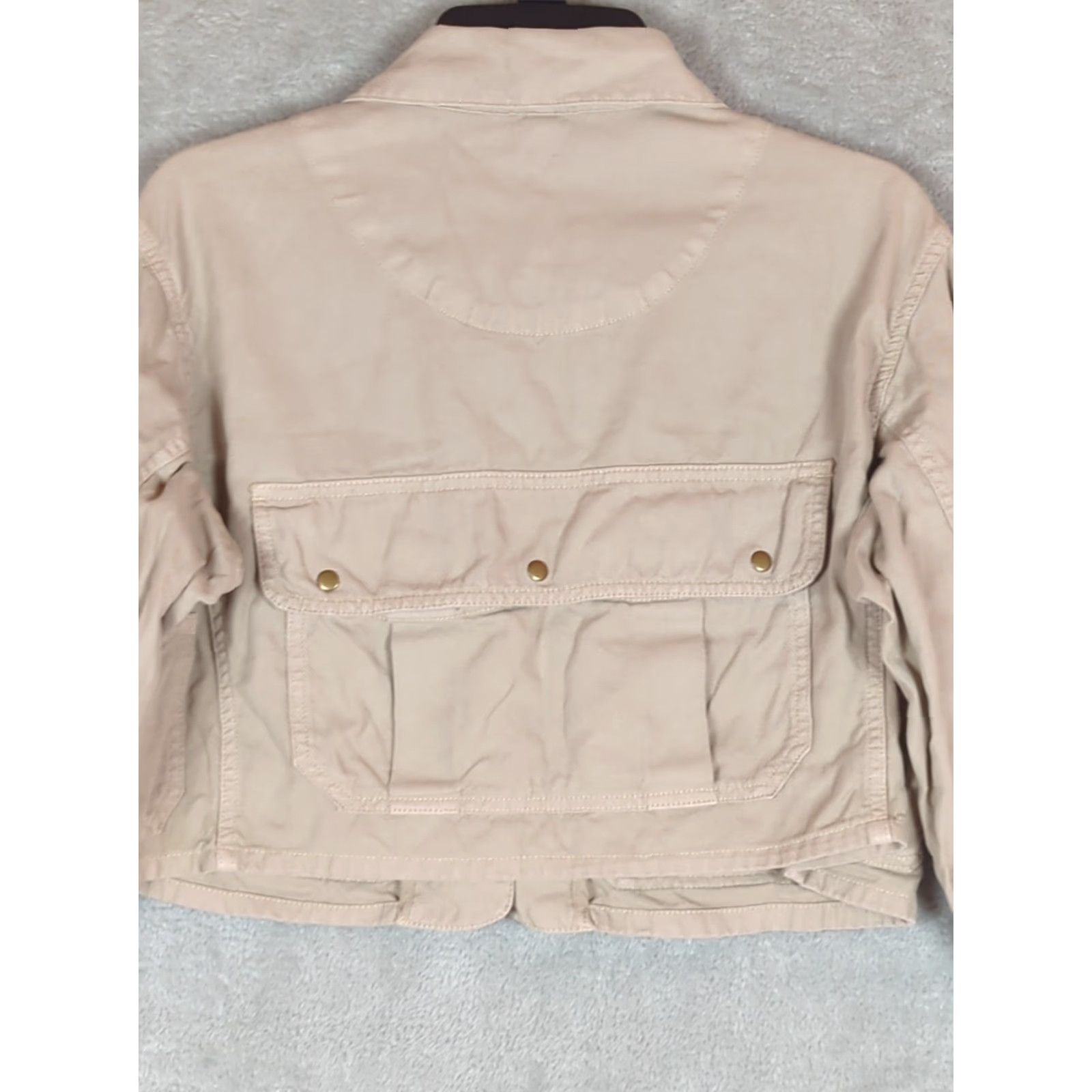 Banana Republic Banana Republic Jacket Womens S Cropped Tan Field Outdoor Utility Streetwear Jacket Size S / US 4 / IT 40 - 7 Thumbnail