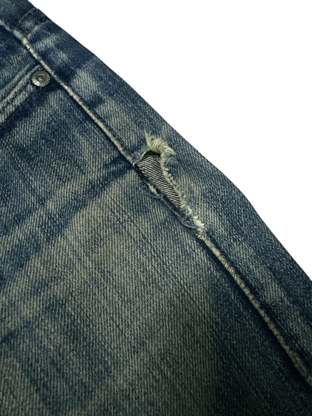 Kapital Trashed Distress Denim Naked&Famous Selvedge . Size US 32 / EU 48 - 15 Thumbnail