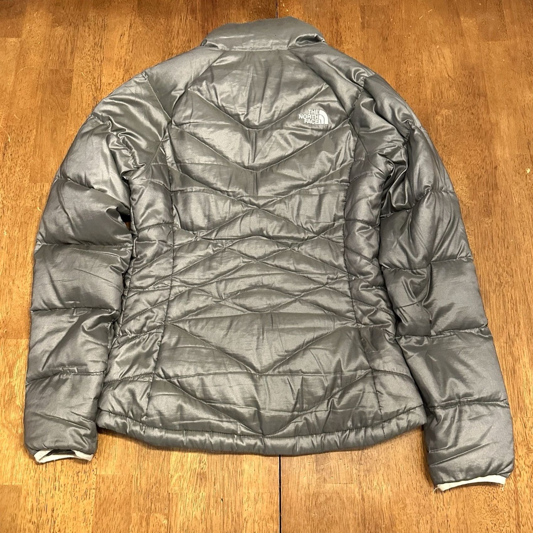 The North Face The North Face Womens Gray 550 Goose Down Puffer Jacket Small Size S / US 4 / IT 40 - 3 Thumbnail
