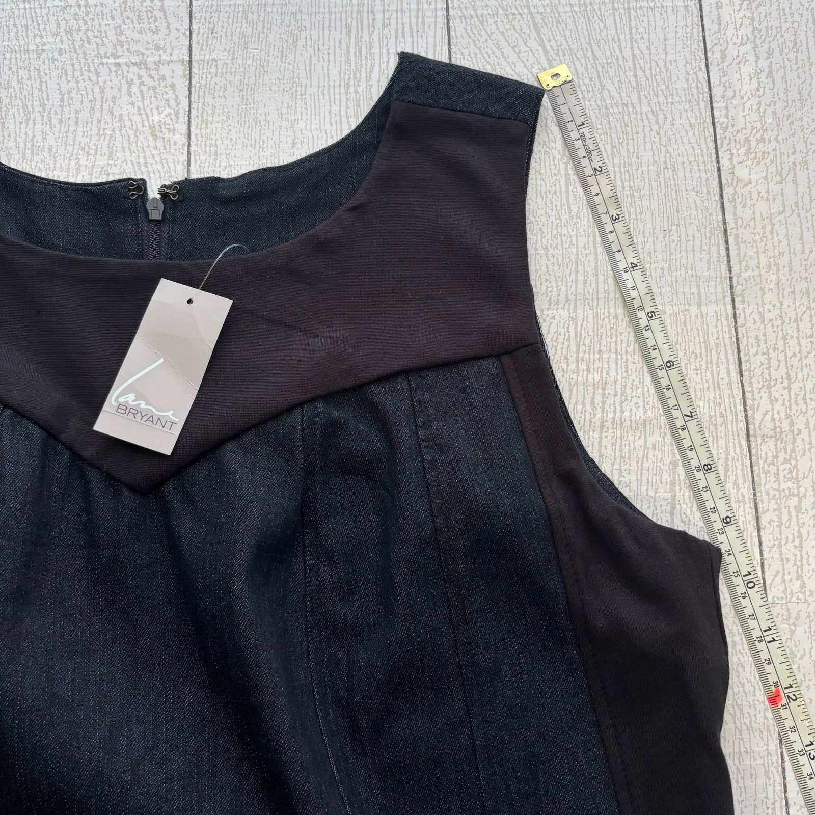 Other Lane Bryant Denim Shift Sleeveless Dress Contrast Trim Size XXL / US 16-18 / IT 52-54 - 5 Thumbnail