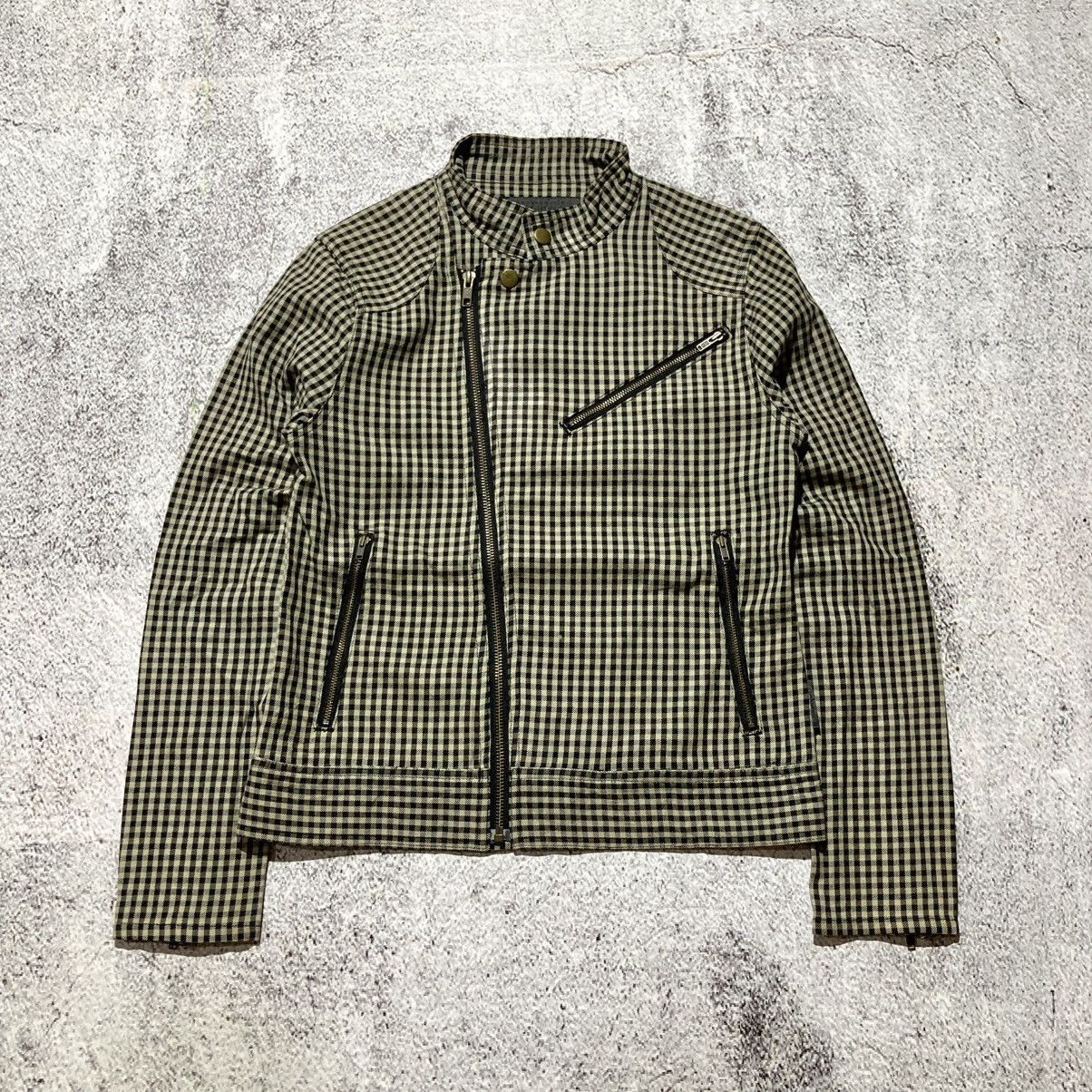 20471120 2000s Ehypenworld Gallery Asymastrical Bikers Jacket Plaid Size US XS / EU 42 / 0 - 1 Thumbnail
