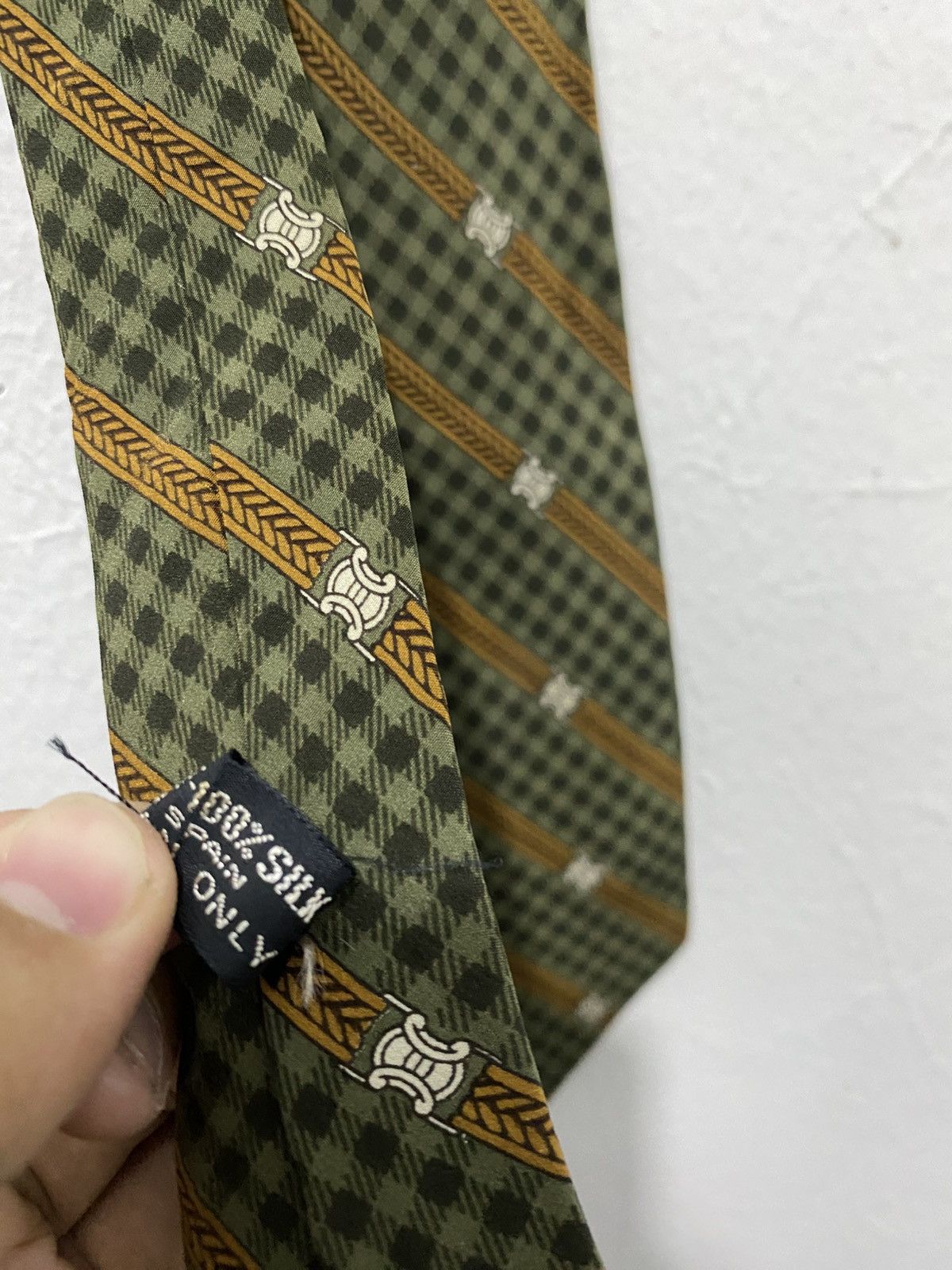 Celine Vintage Celine Abstract Silk Tie Size ONE SIZE - 4 Thumbnail