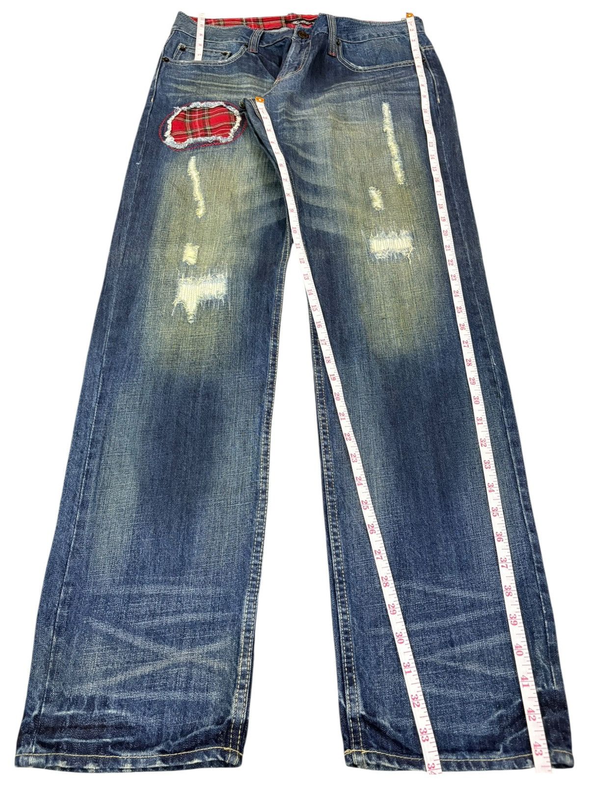 Levi's Vintage Japanese Brand Patches Rusty Wash Sashiko Style Jean Size US 32 / EU 48 - 11 Thumbnail