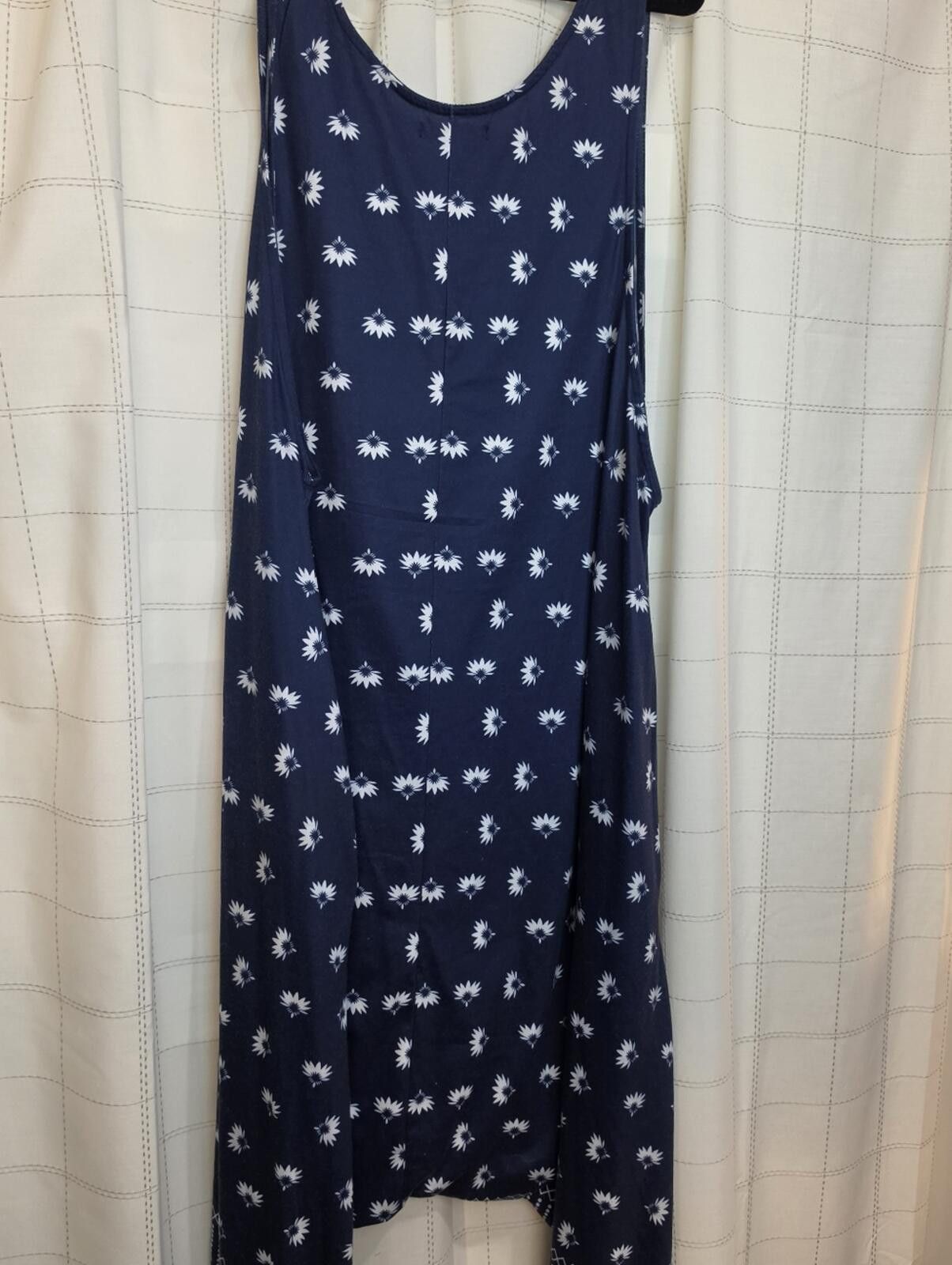 Other Navy Daisy Print Harem Jumpsuit / Drapey Romper with Pockets Size 42" / US 20 - 3 Thumbnail