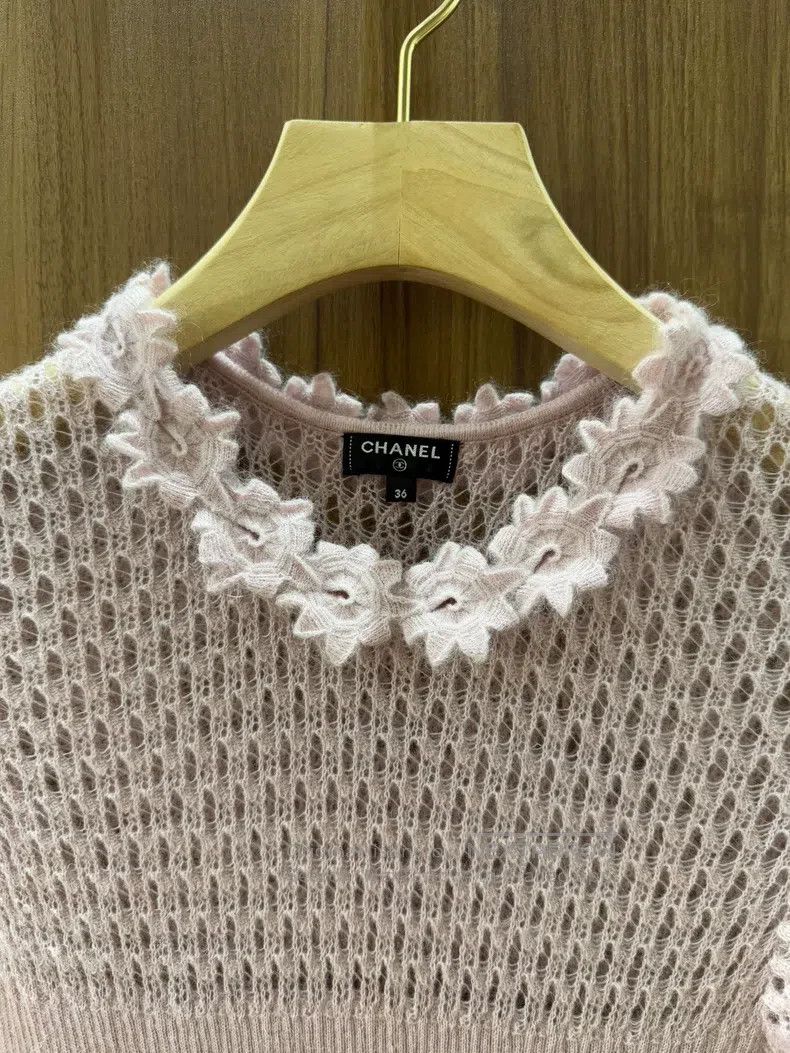 Chanel Chanel Pink knitted dress Size XS / US 0-2 / IT 36-38 - 4 Thumbnail