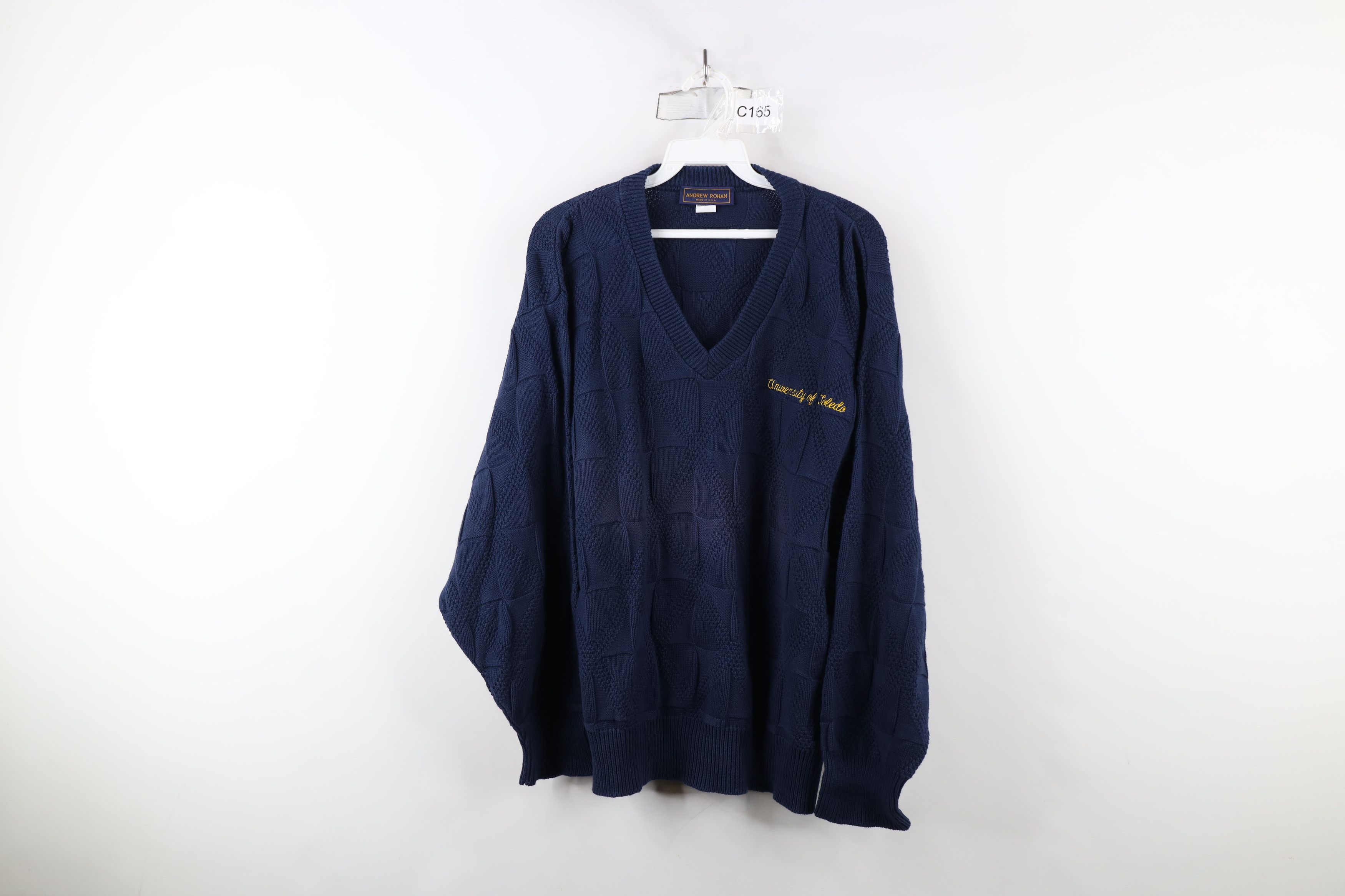 Vintage Vintage 90s Spell Out University of Toledo Knit Sweater USA Size US M / EU 48-50 / 2 - 1 Thumbnail