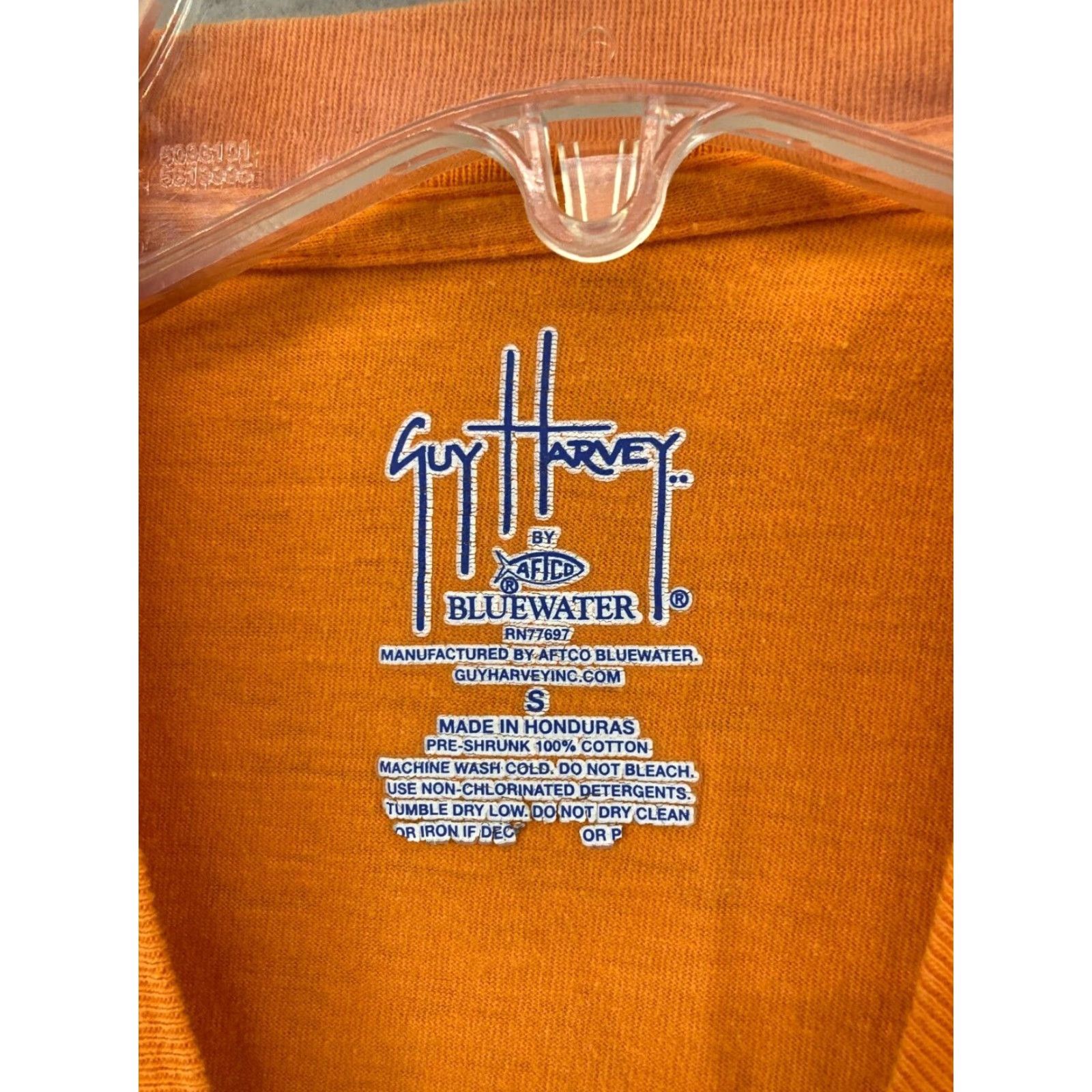 Guy Harvey Guy Harvey Mens TShirt Small Orange Sailfish Graphic Print Shirt Adult Small Orange Sailfish Fishing Outdoor Conservation Size US S / EU 44-46 / 1 - 5 Thumbnail