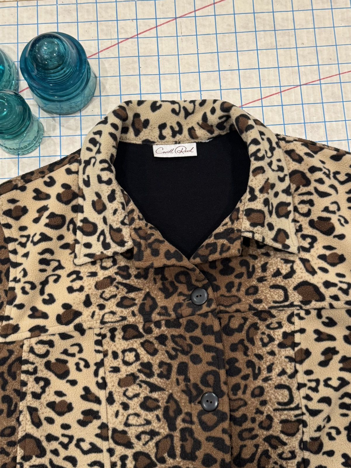 Vintage Vintage Carroll Reed Leopard Print Fleece Jacket Fits W - XL Size XL / US 12-14 / IT 48-50 - 6 Thumbnail