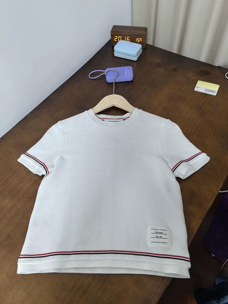 Thom Browne Thom Browne Striped Short Sleeve T-Shirt-dmc Size US M / EU 48-50 / 2 - 1 Thumbnail
