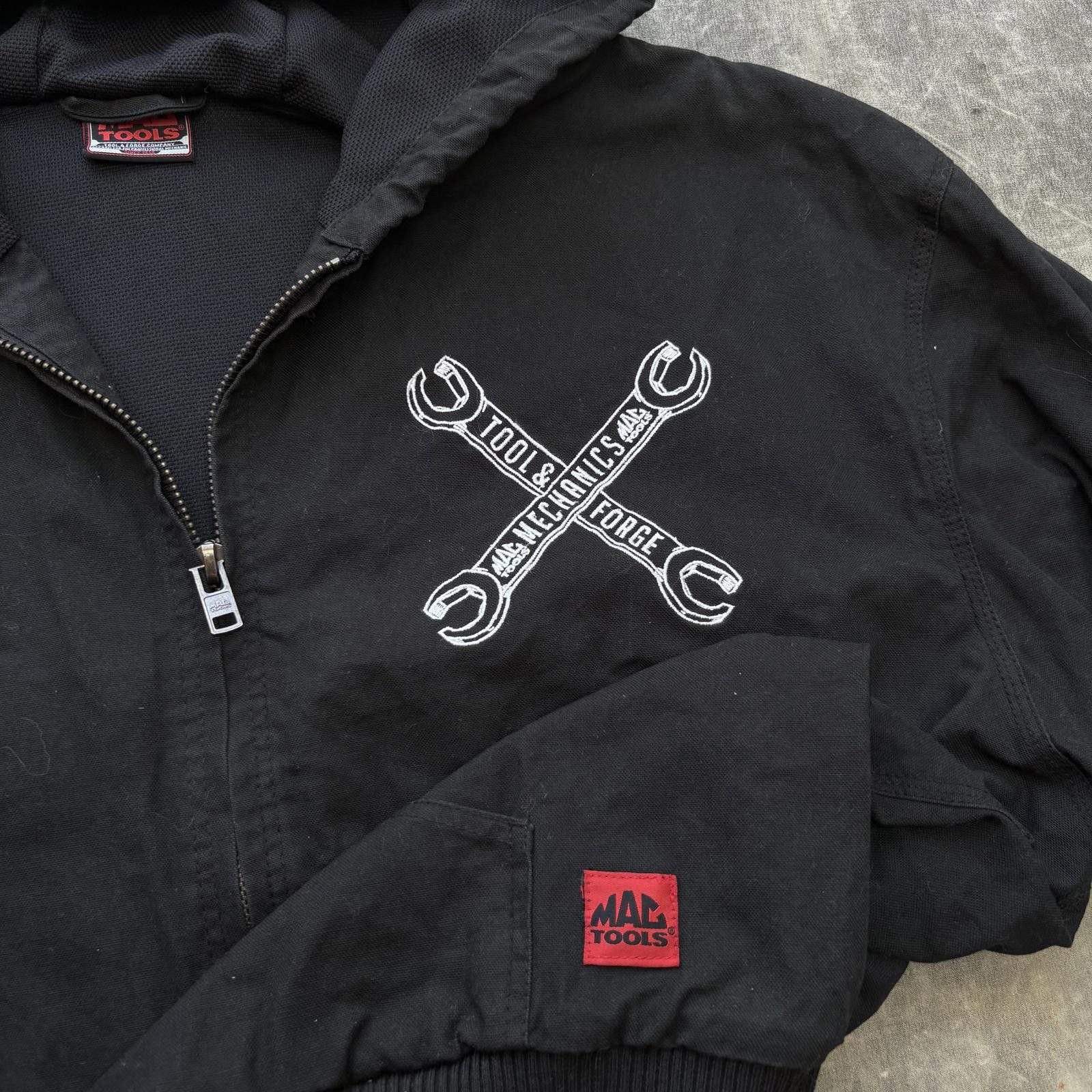 Vintage Vintage Y2K Mac Tools Embroidered Fire Skulls Canvas Jacket Size US XXL / EU 58 / 5 - 4 Thumbnail