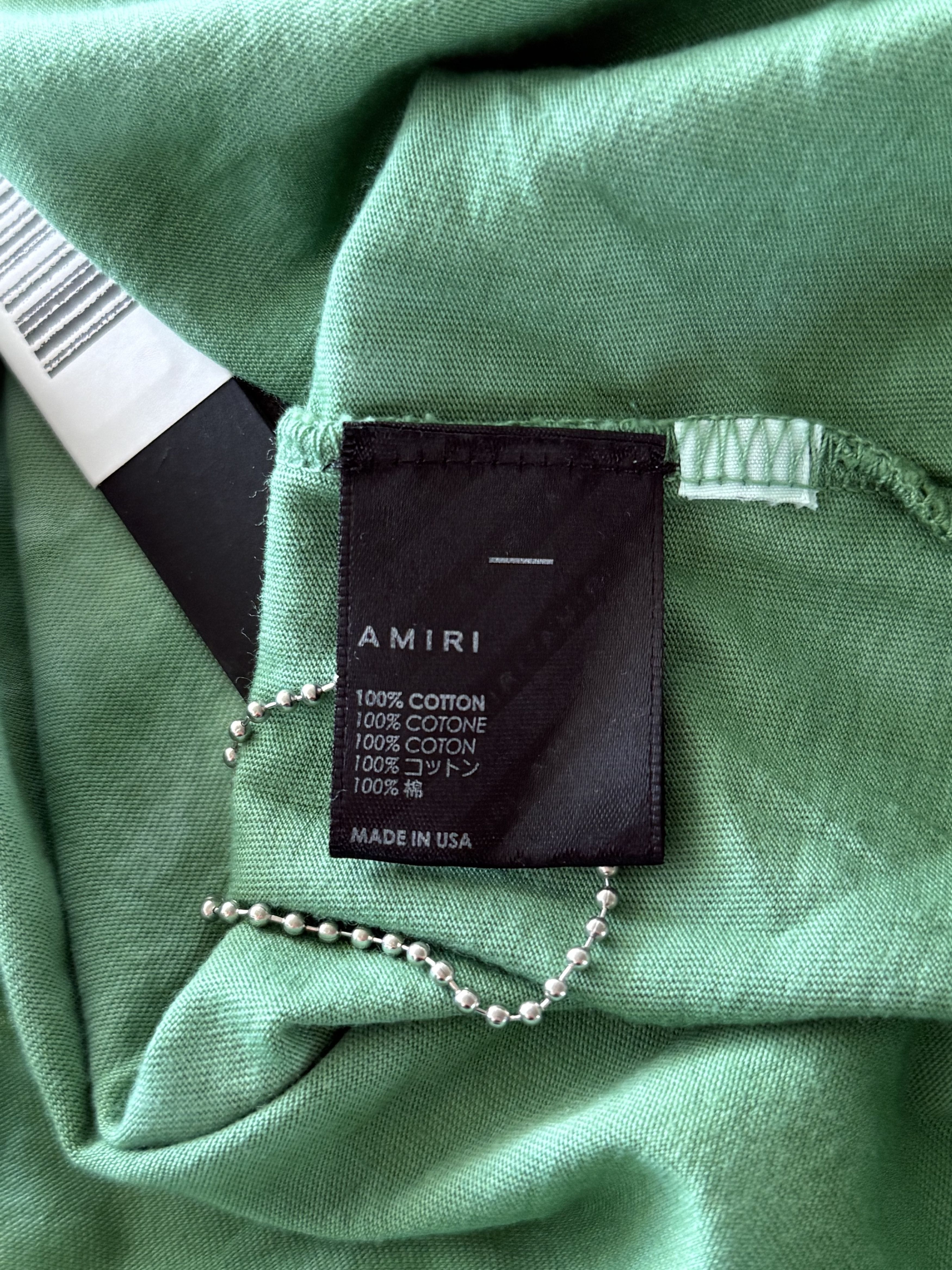 Amiri Amiri Green Tie-Dye MA Core Logo T-Shirt Size US XL / EU 56 / 4 - 4 Thumbnail