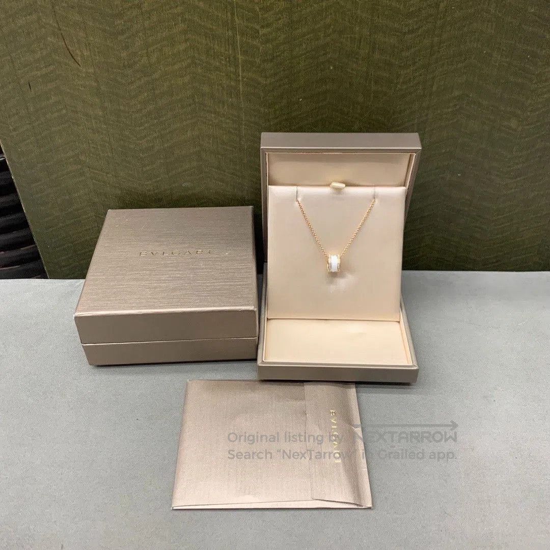 Bvlgari Bvlgari B.zero1 White Ceramic Diamond Necklace. Size ONE SIZE - 2 Thumbnail