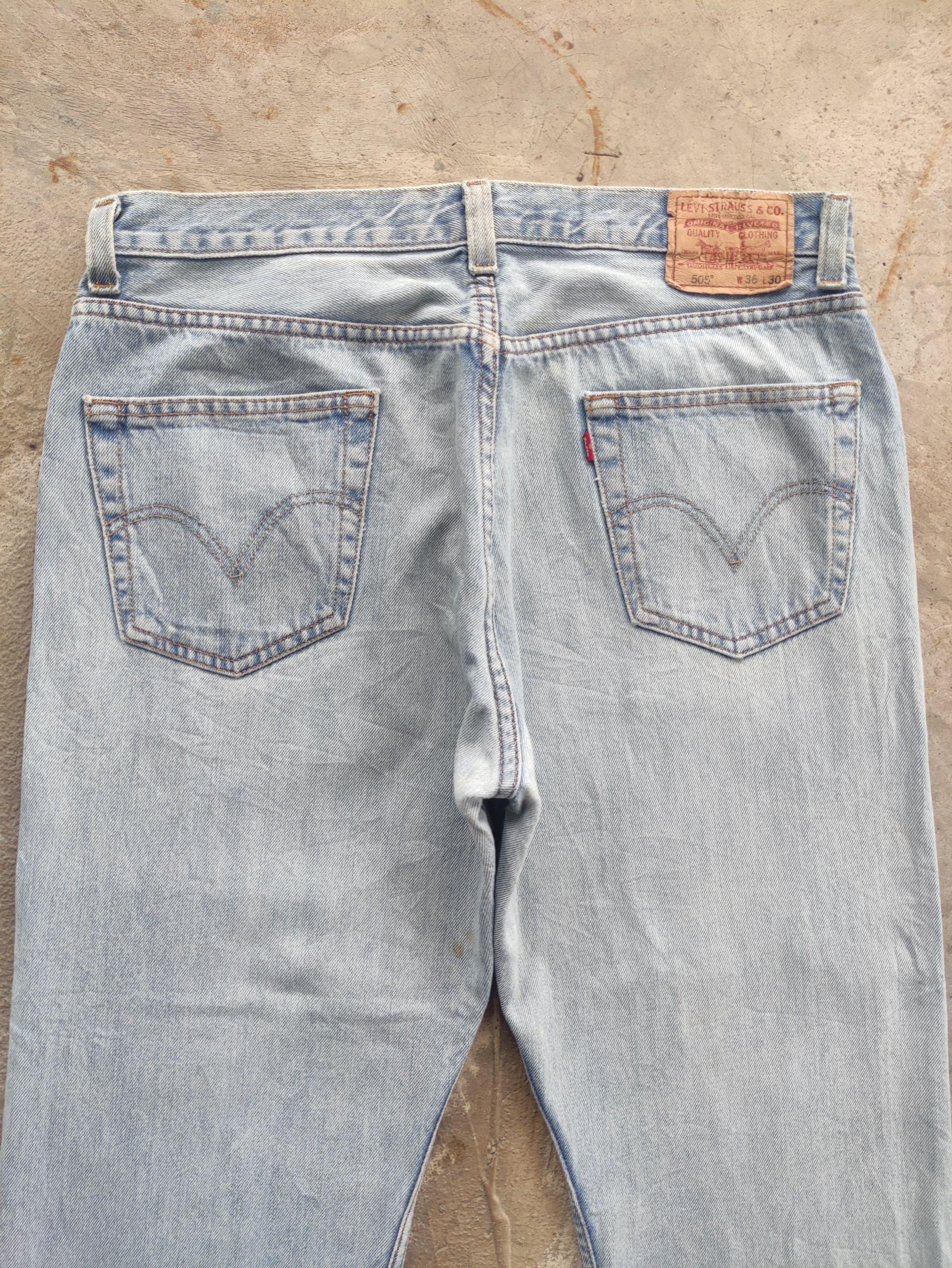 Levi's Vintage Levis Jean Distressed Faded Denim Size US 37 - 10 Thumbnail