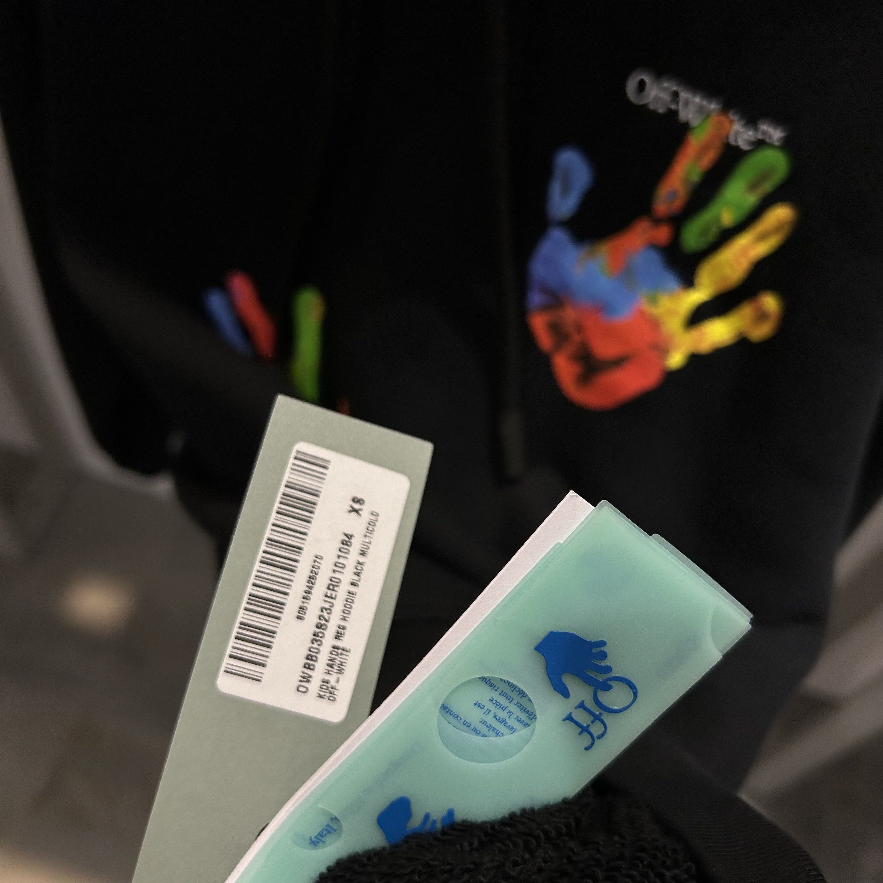 Off-White OFF-WHITE Kids Hands Hoodie Size US XS / EU 42 / 0 - 6 Thumbnail