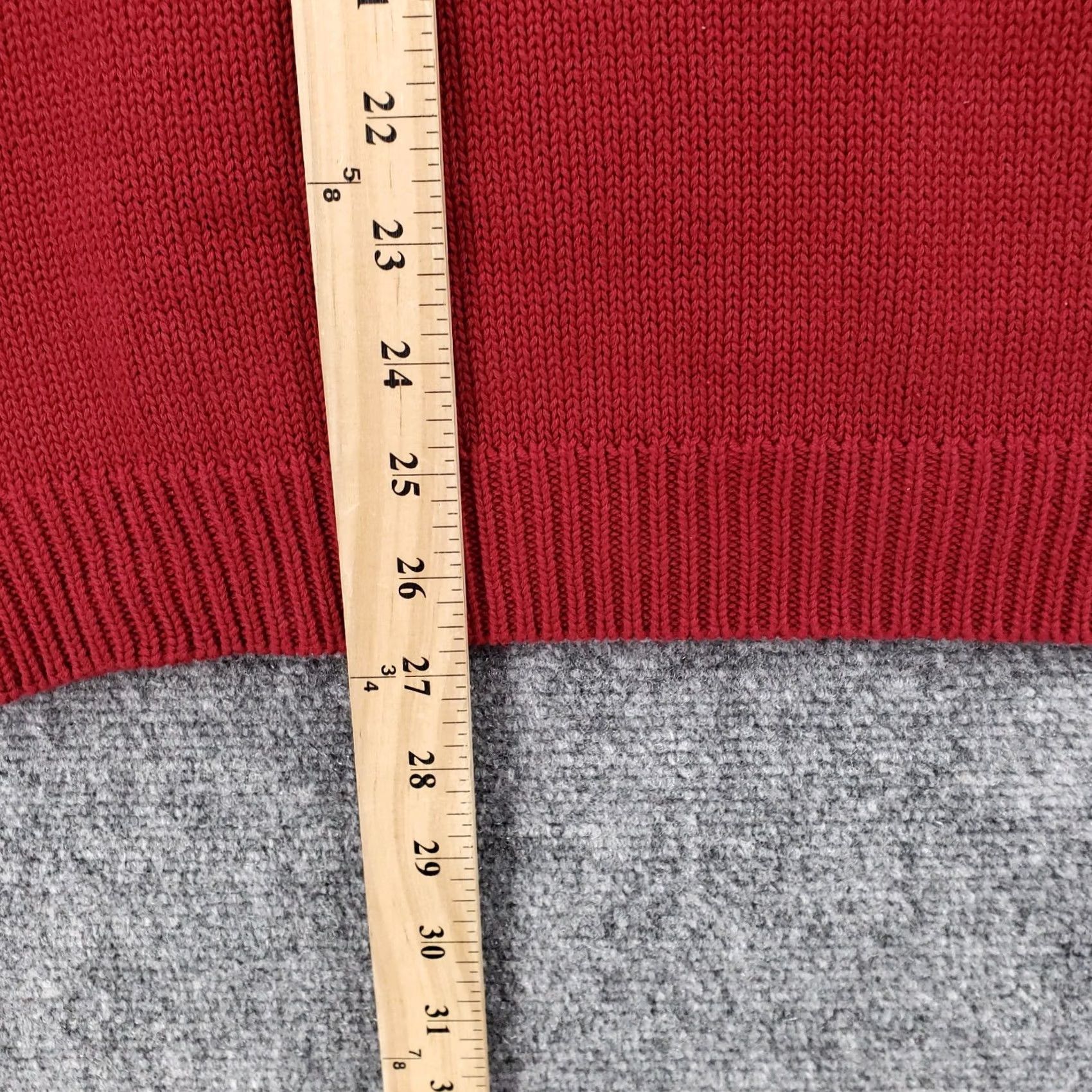 Eddie Bauer Eddie Bauer Sweater Mens M Medium Red Thermal Long Sleeve V Neck Pullover Knit Size US M / EU 48-50 / 2 - 5 Thumbnail