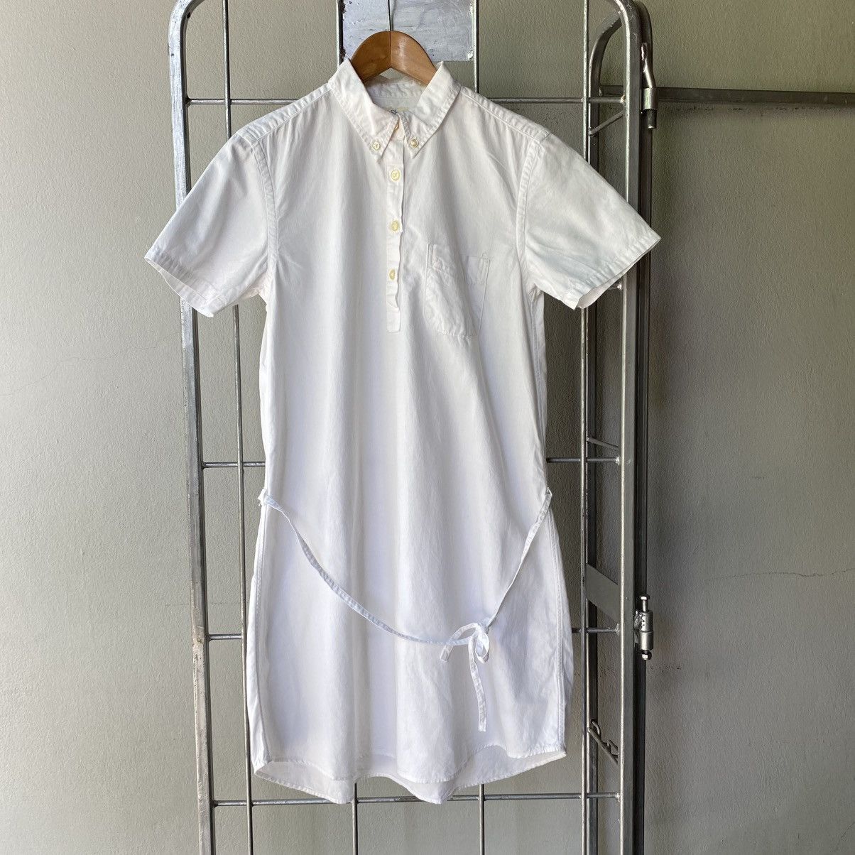 Orslow Orslow White Collared Button Dress Size XS / US 0-2 / IT 36-38 - 3 Thumbnail