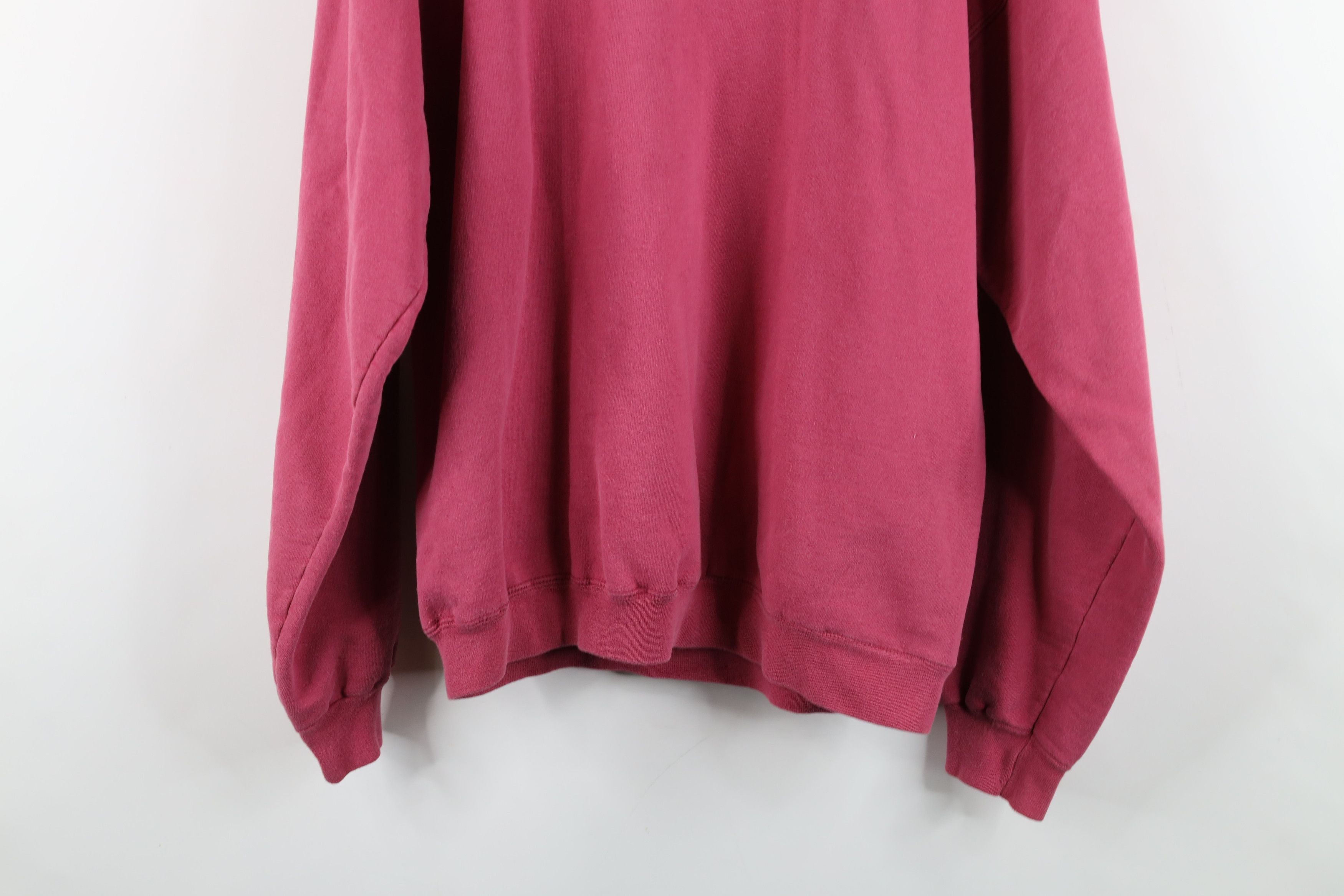 Vintage Vintage 90s Streetwear Nature Fall Leaves Sweatshirt Pink Size L / US 10 / IT 46 - 14 Thumbnail