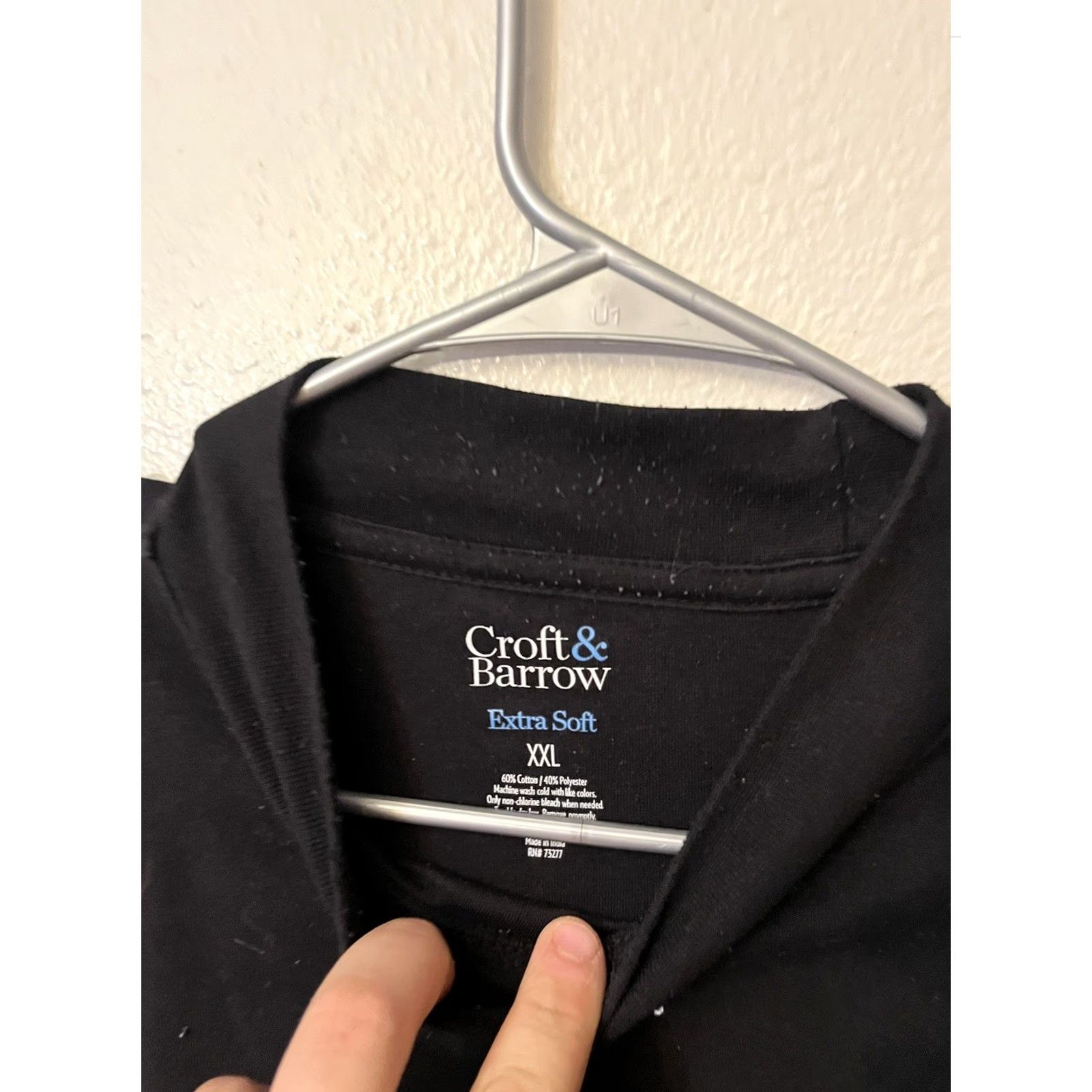 Croft & Barrow Croft & Barrow Mens Long Sleeve Mock Neck Shirt XXL Black Size US XXL / EU 58 / 5 - 3 Thumbnail