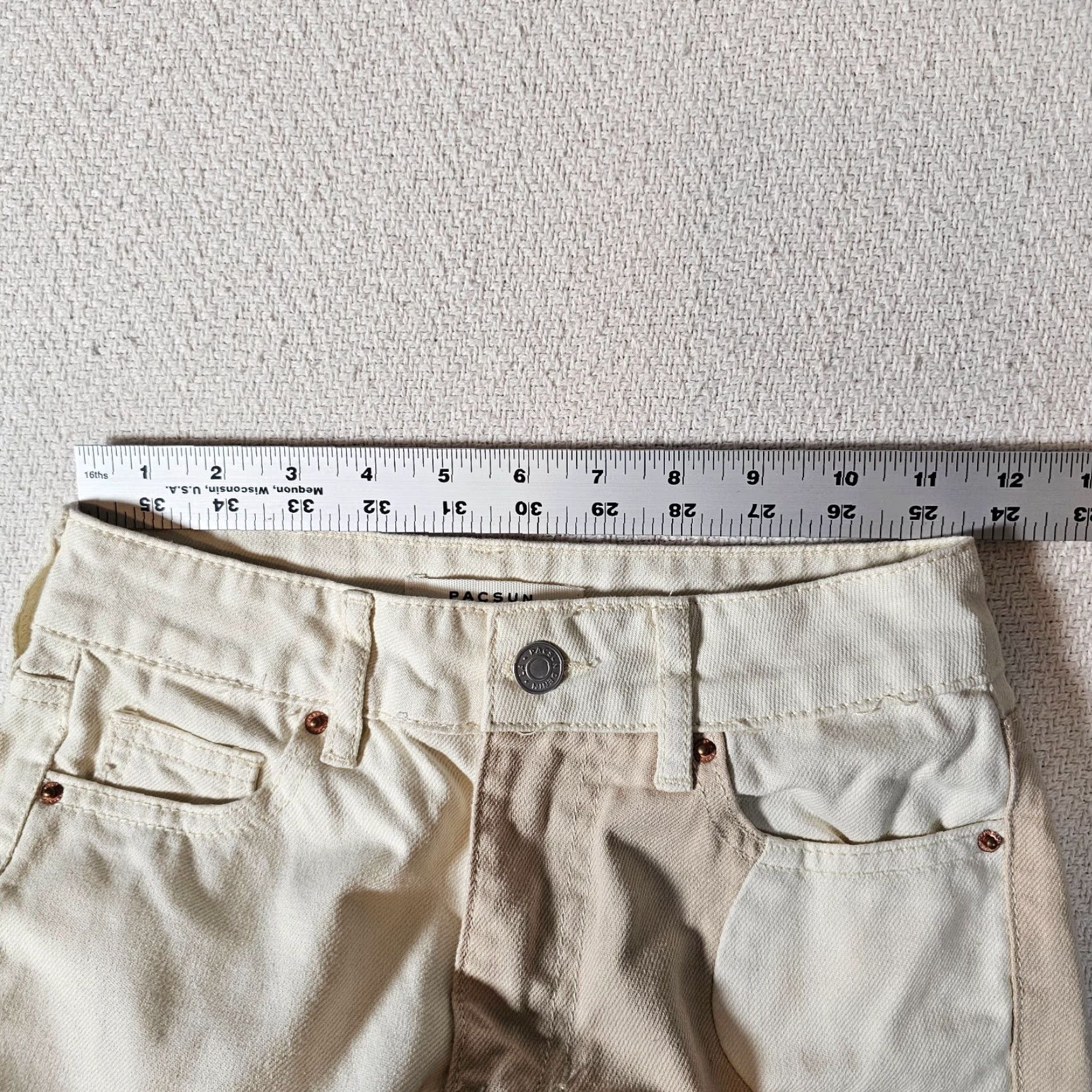 Pacsun Pacsun Mom Jeans 22 Brown Color Block High Rise 90s Style Relaxed Fit Denim Size 40" / US 18 - 6 Thumbnail
