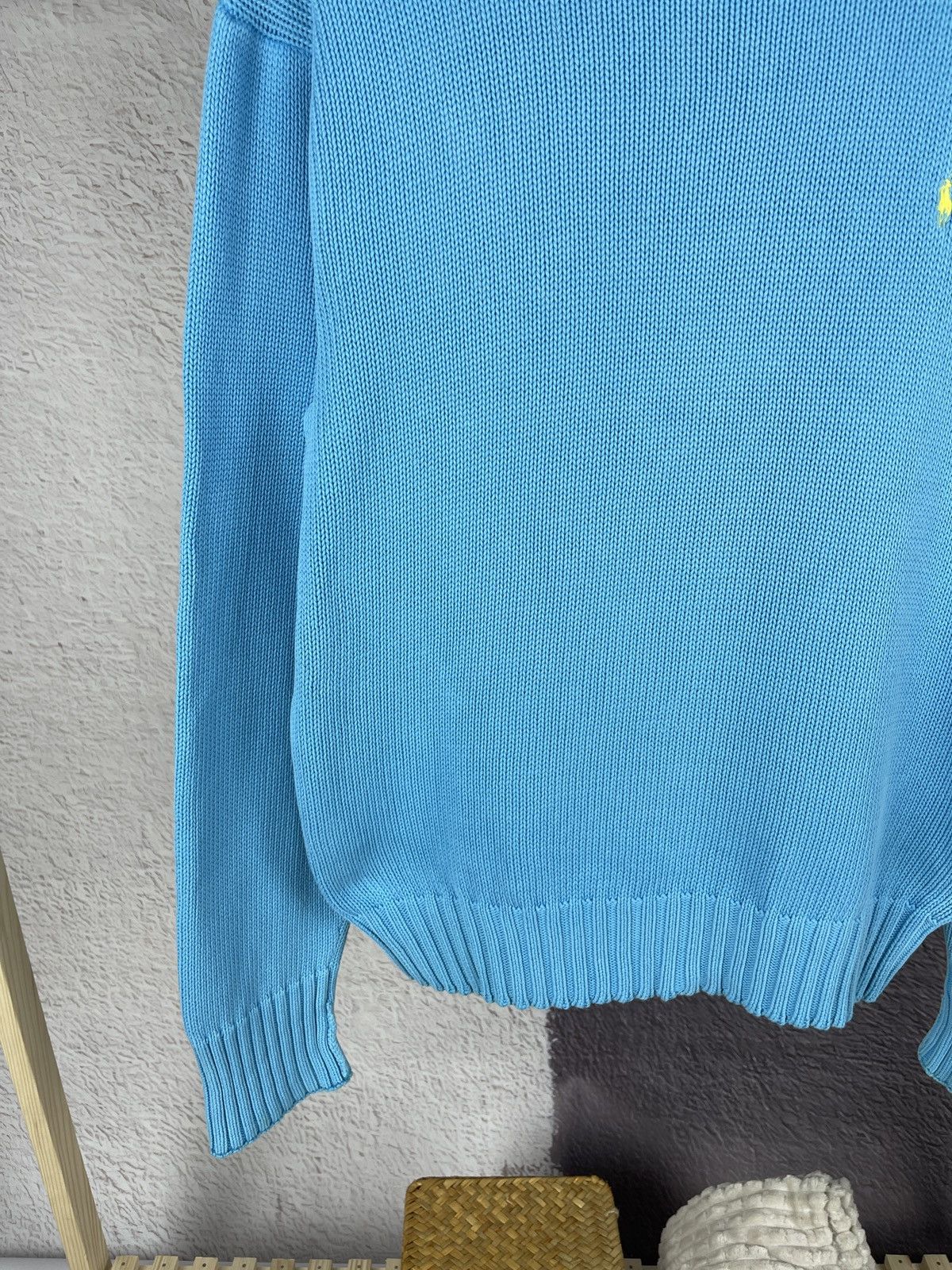 Polo Ralph Lauren Polo Ralph Lauren vintage blue yellow logo knitted sweater Size US S / EU 44-46 / 1 - 4 Thumbnail