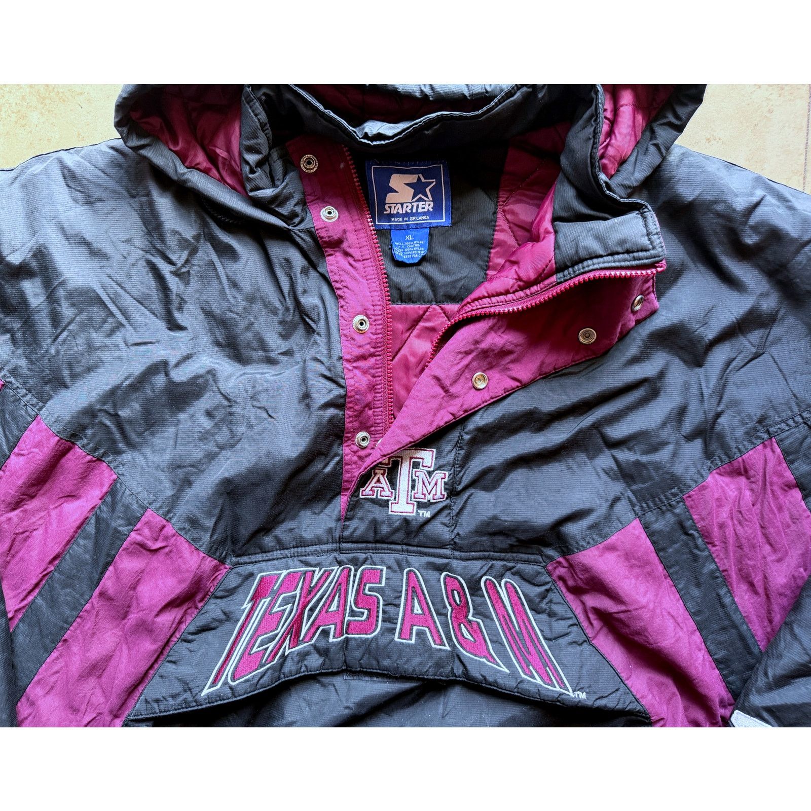 NCAA × Starter UT Texas Longhorns 90s puffer XL blk orange NCAA vtg Size US XL / EU 56 / 4 - 2 Thumbnail