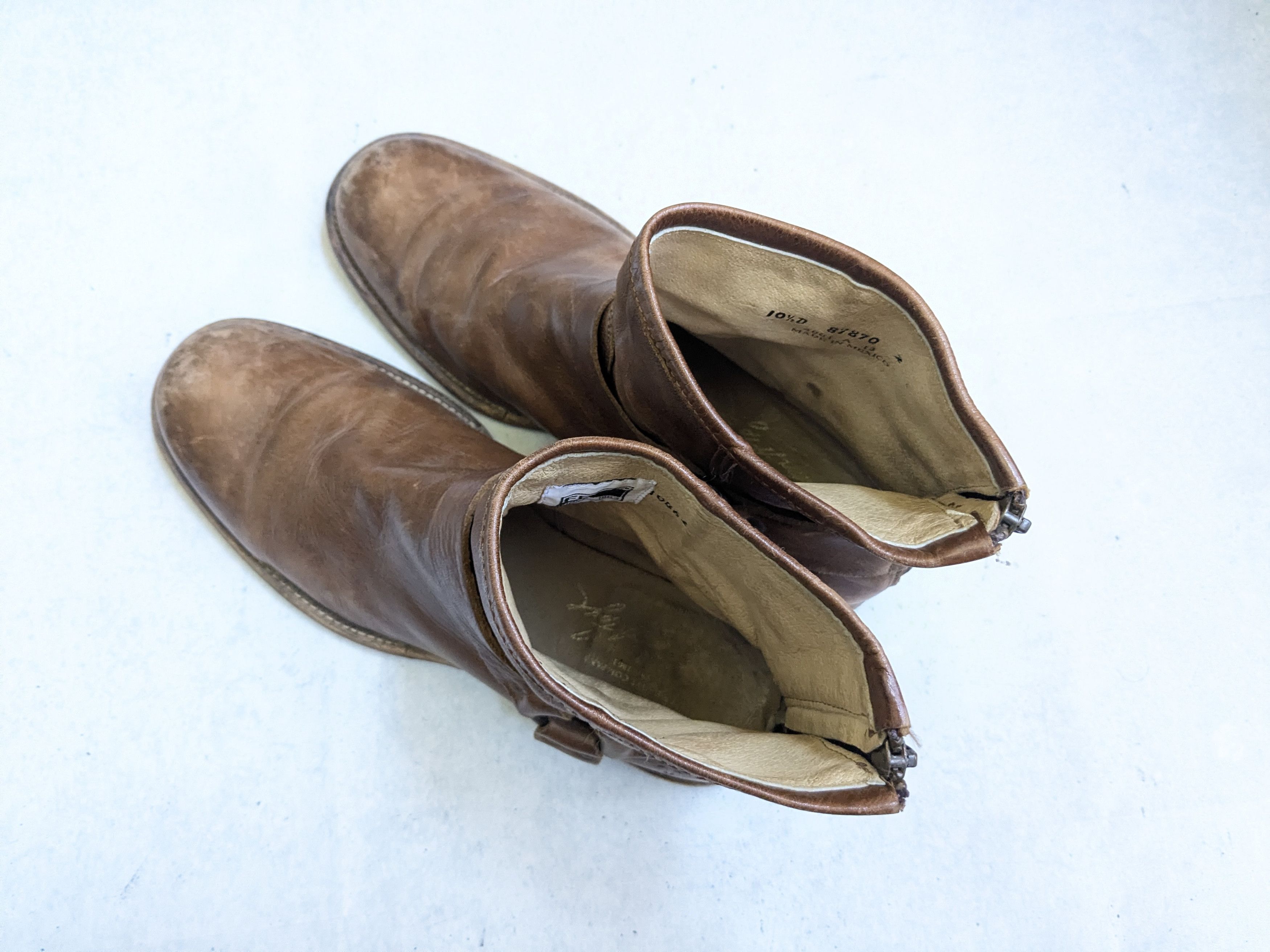 Frye Frye Harness Boots Brown Leather 10.5 D Buckle Size US 10.5 / EU 43-44 - 16 Thumbnail