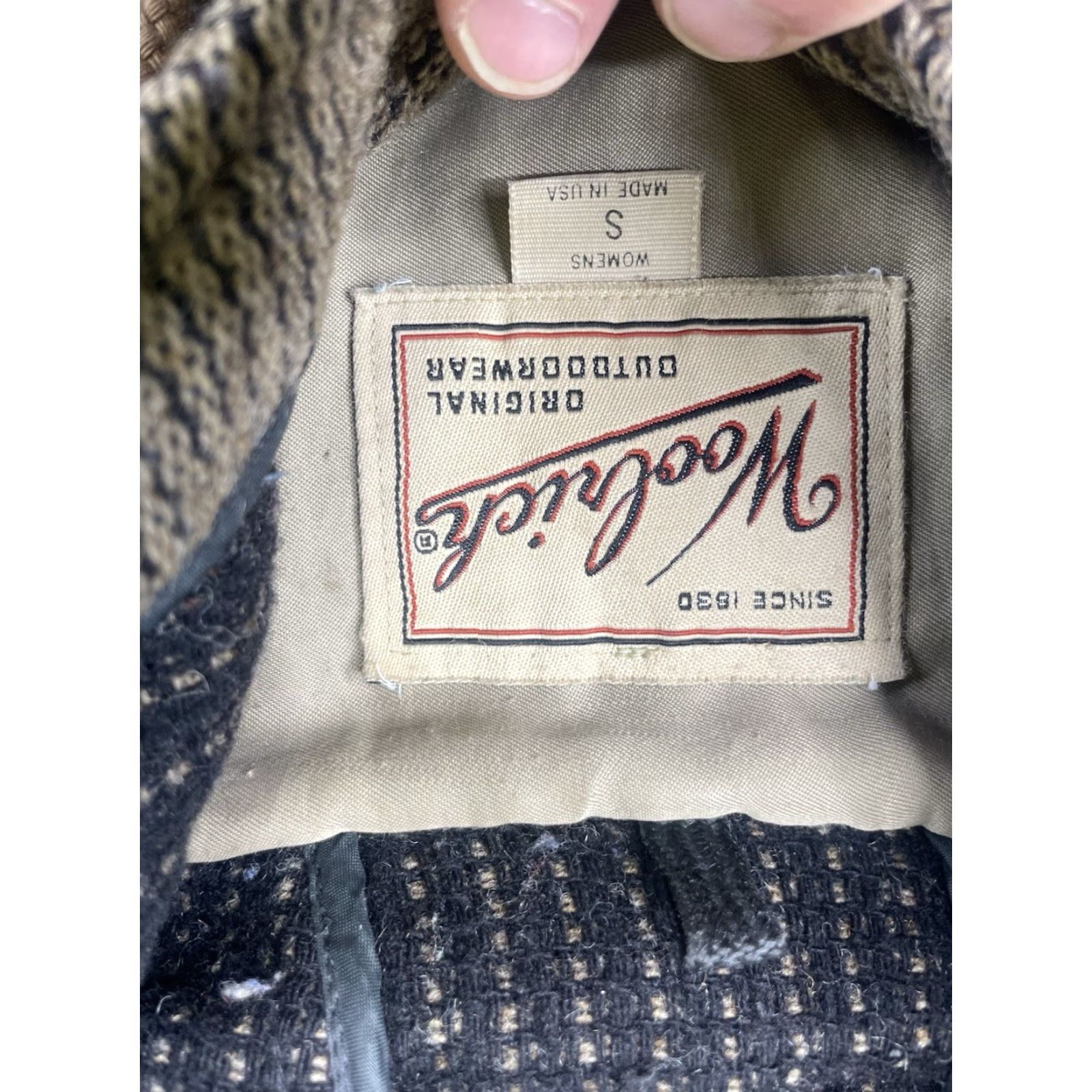 Vintage VINTAGE Woolrich Isle Snowflake Aztec Southwest Zip Hood Jacket Coat Wool Small Size S / US 4 / IT 40 - 3 Thumbnail