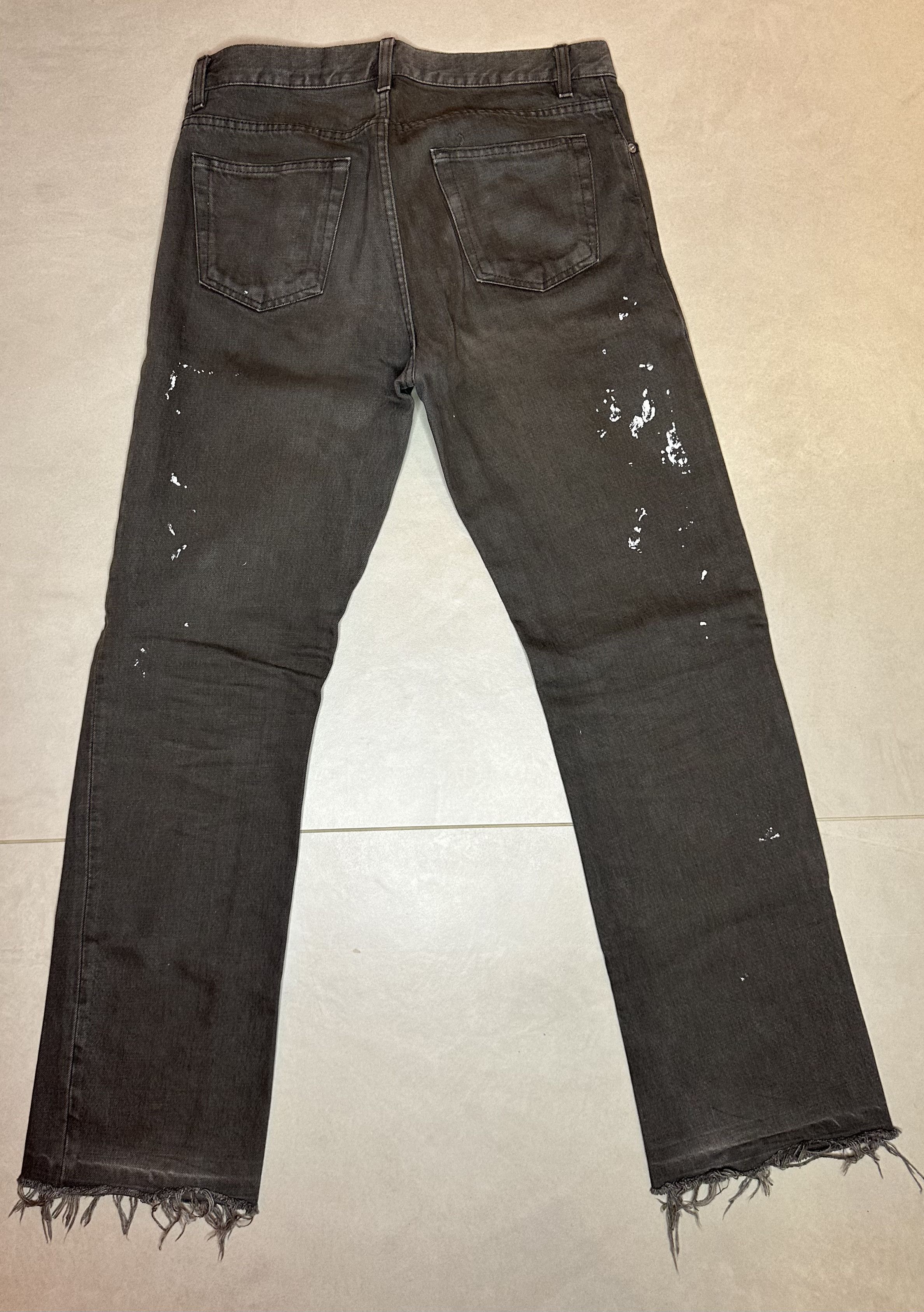 Helmut Lang Helmut Lang Paint Splatter Denim Jeans Size US 31 - 3 Thumbnail