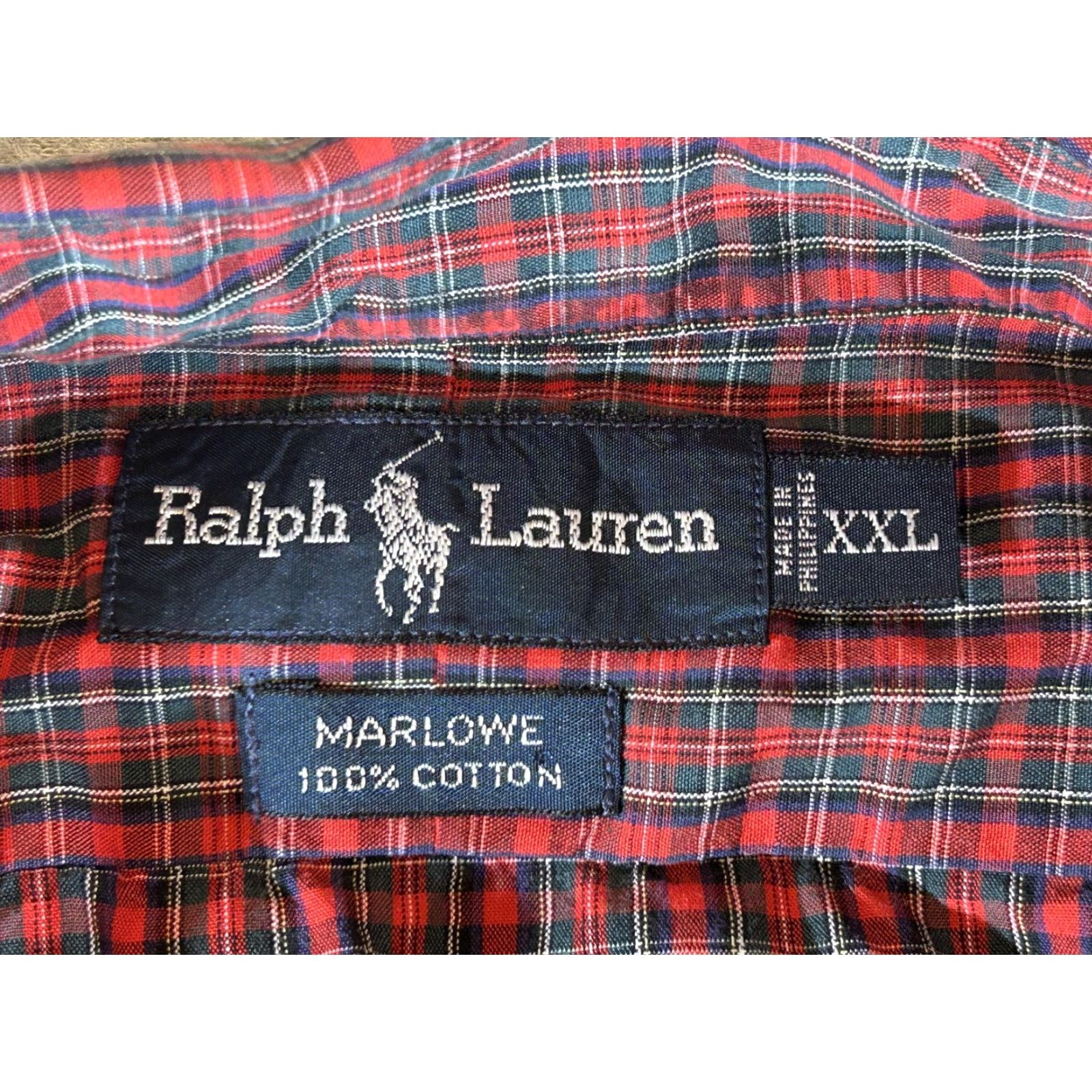 Ralph Lauren Ralph Lauren Shirt Mens 2XL Red Plaid Long Sleeve Button Marlowe Polo Casual XXL Size US XXL / EU 58 / 5 - 7 Thumbnail