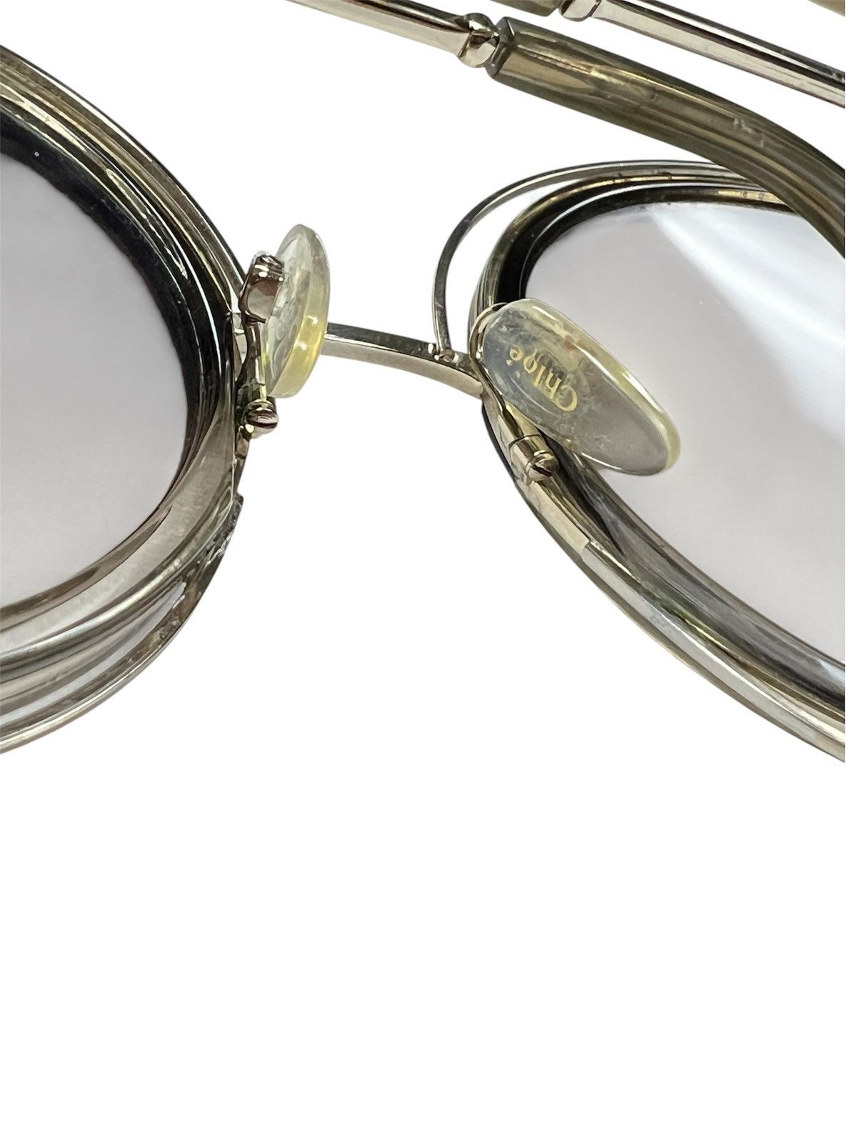 Chloe Chloe Carlina CE120S Oversized Round Gold Sunglasses Size ONE SIZE - 10 Thumbnail