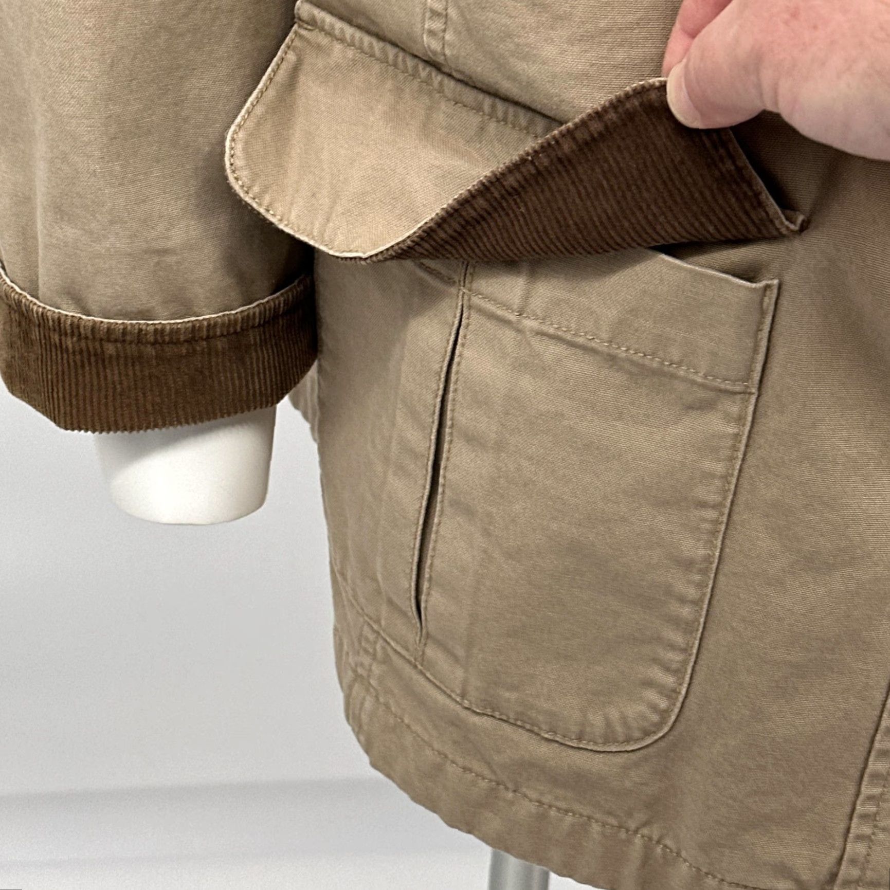Vintage VINTAGE L.L.Bean Jacket Mens XL Khaki Barn Coat Canvas Field Lined Coat Size US XL / EU 56 / 4 - 7 Thumbnail